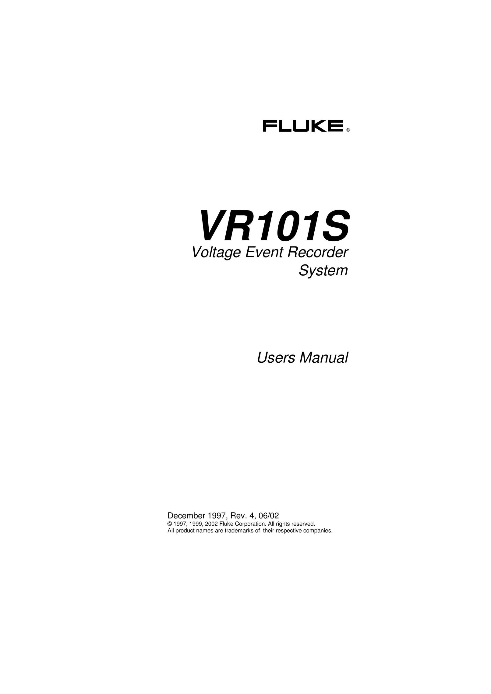 Fluke VR101S Cable Box User Manual