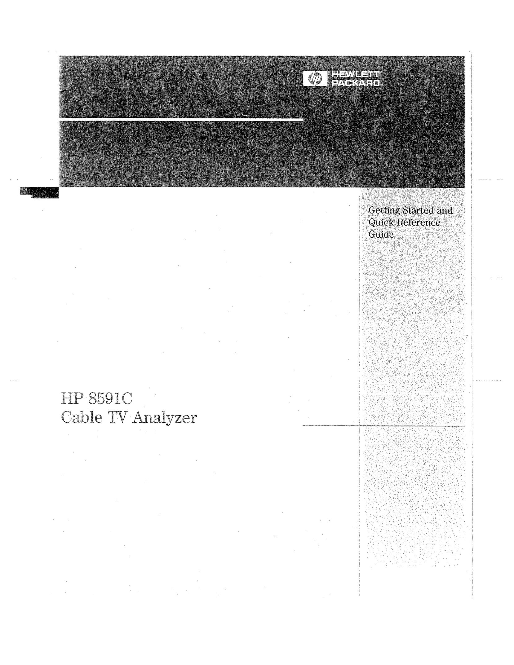 HP (Hewlett-Packard) HP 8591C Cable Box User Manual