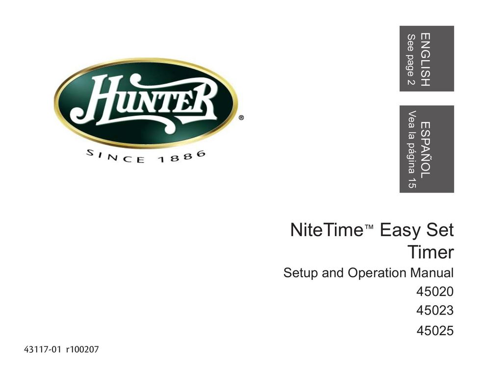 Hunter Fan 45023 Cable Box User Manual