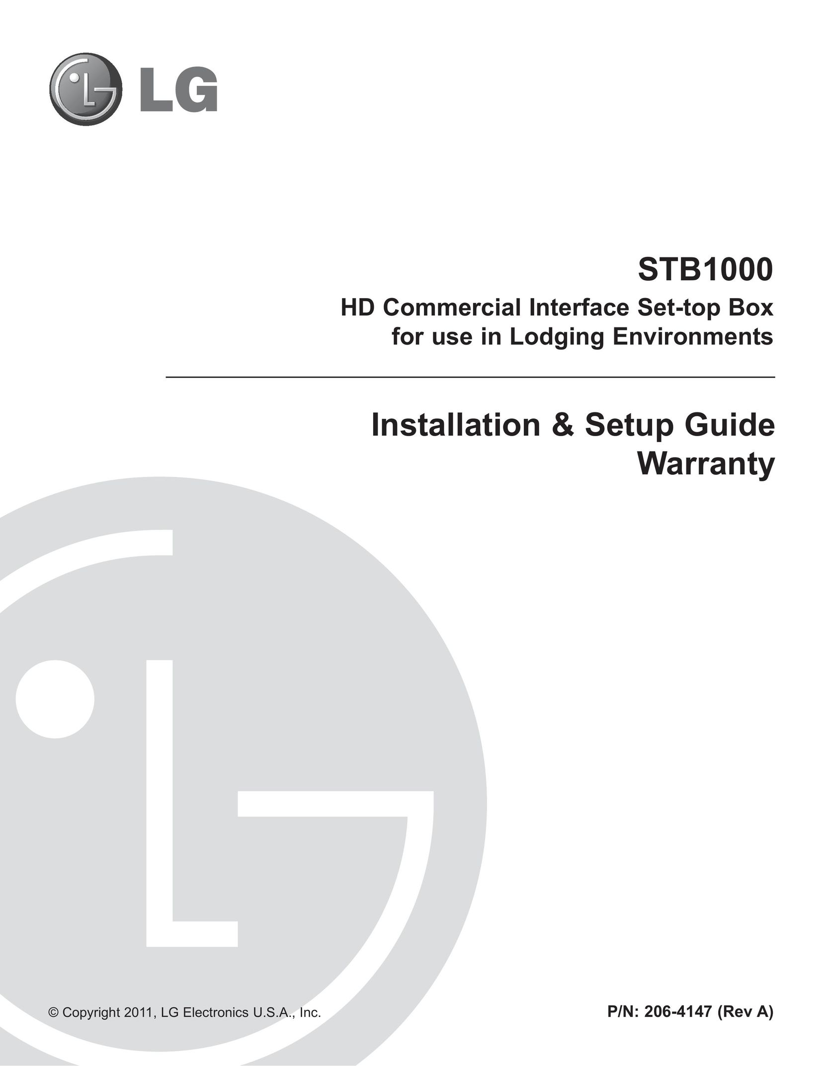 LG Electronics STB1000 Cable Box User Manual