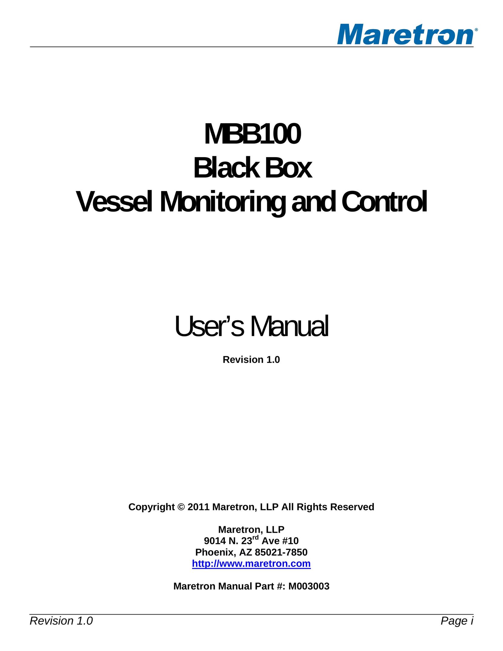 Maretron MBB100 Cable Box User Manual