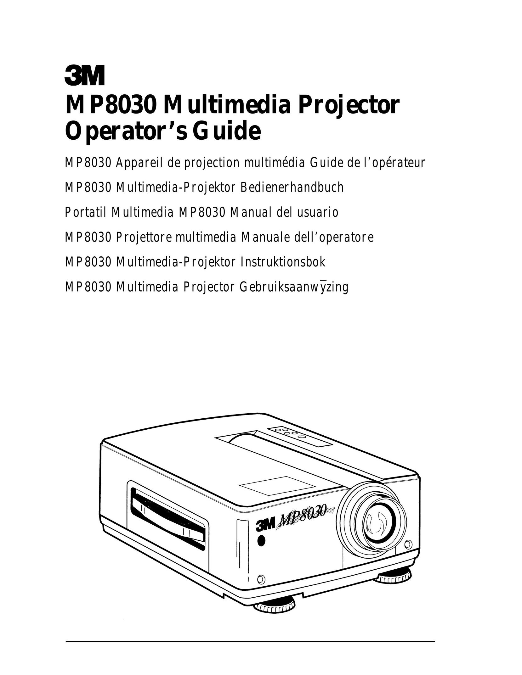 3M MP8030 CRT Television User Manual