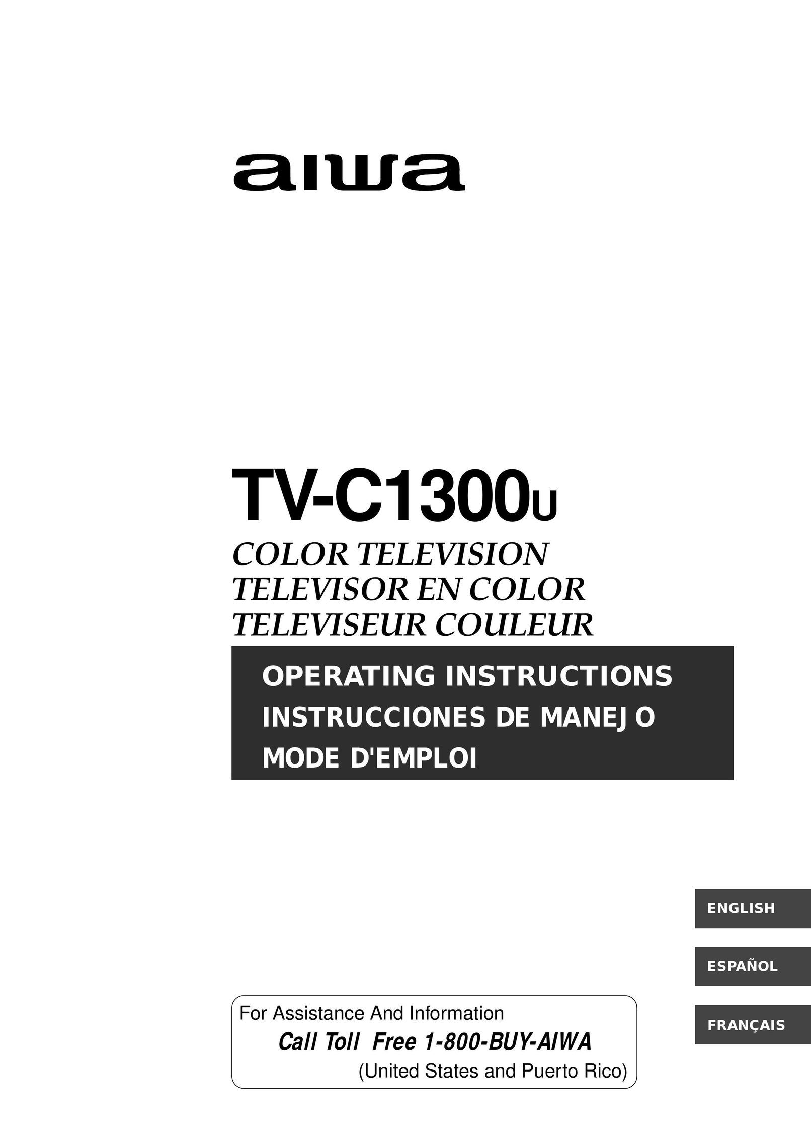 Aiwa TV-C1300U CRT Television User Manual