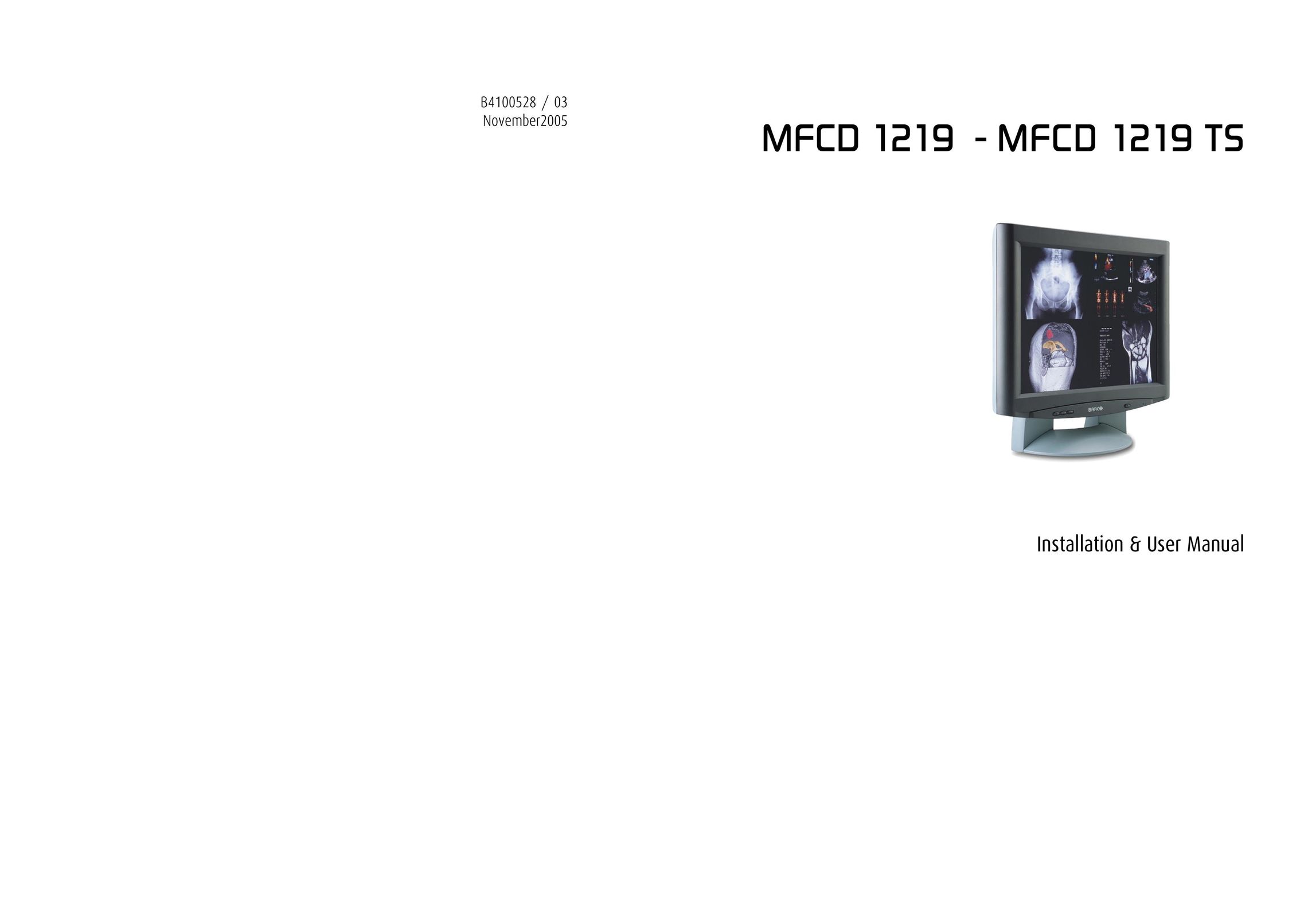 Barco MCFD 1219 - MCFD 1219 TS CRT Television User Manual