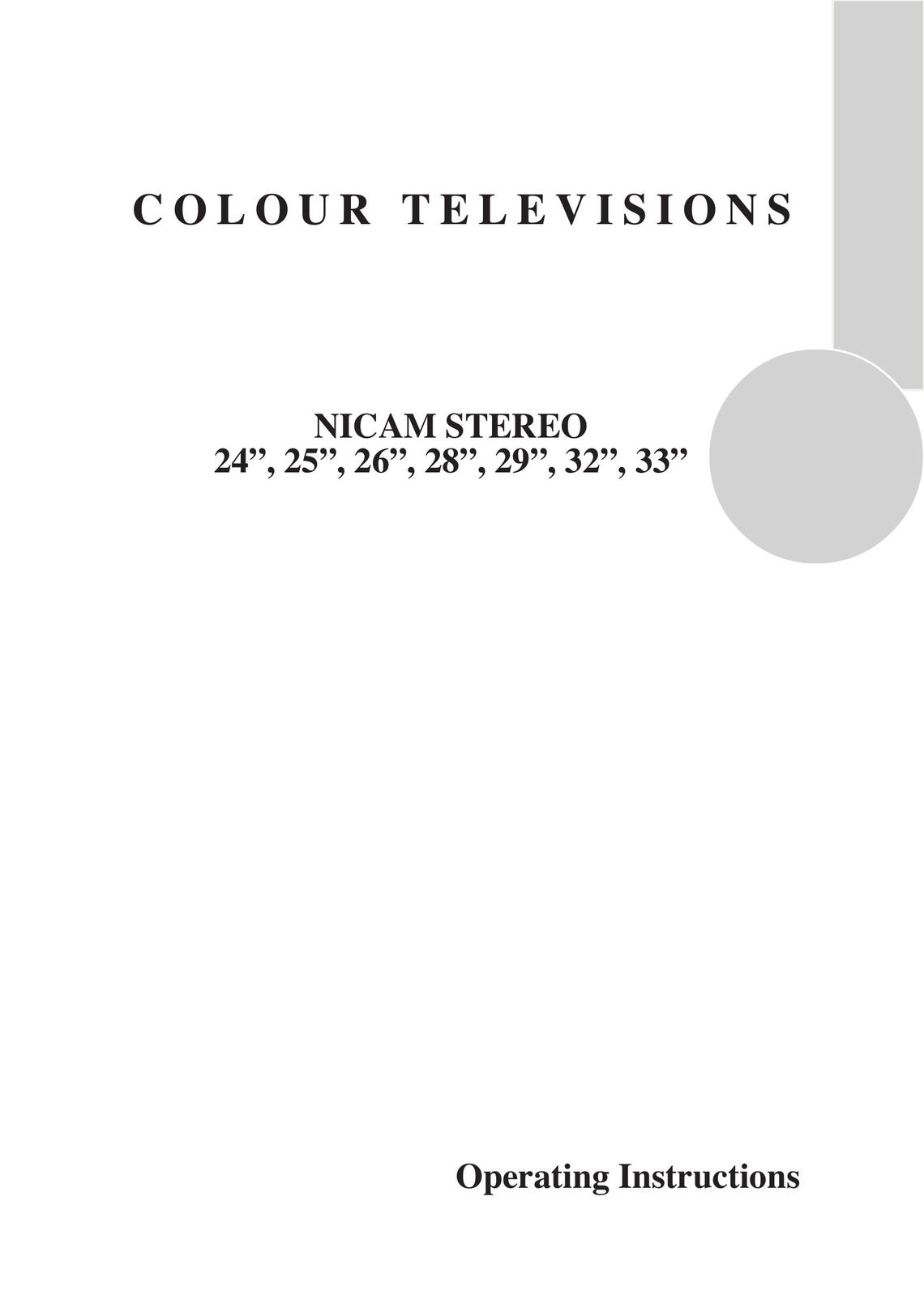 Beko 24" CRT Television User Manual