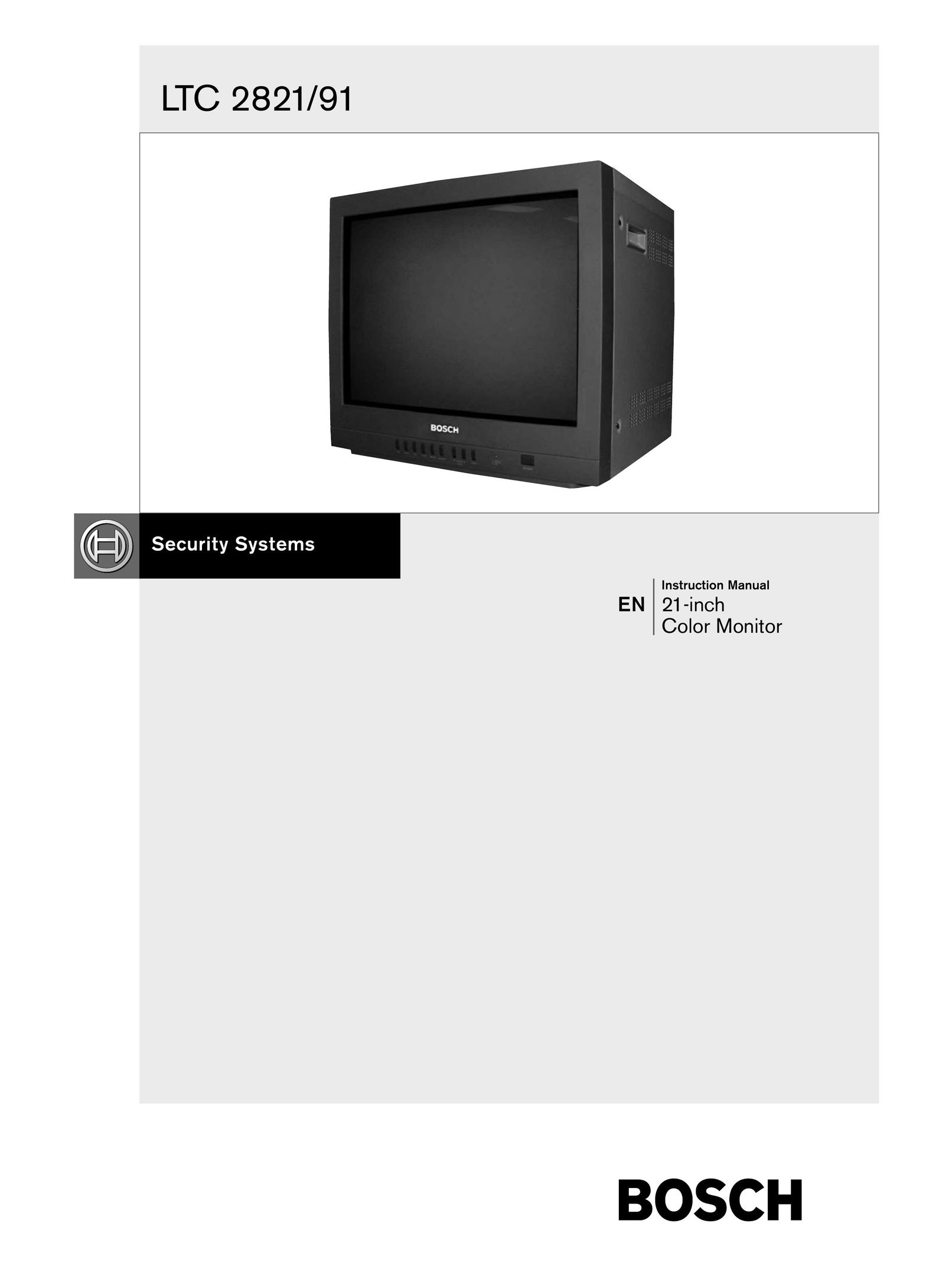 Bosch Appliances LTC 2821 CRT Television User Manual