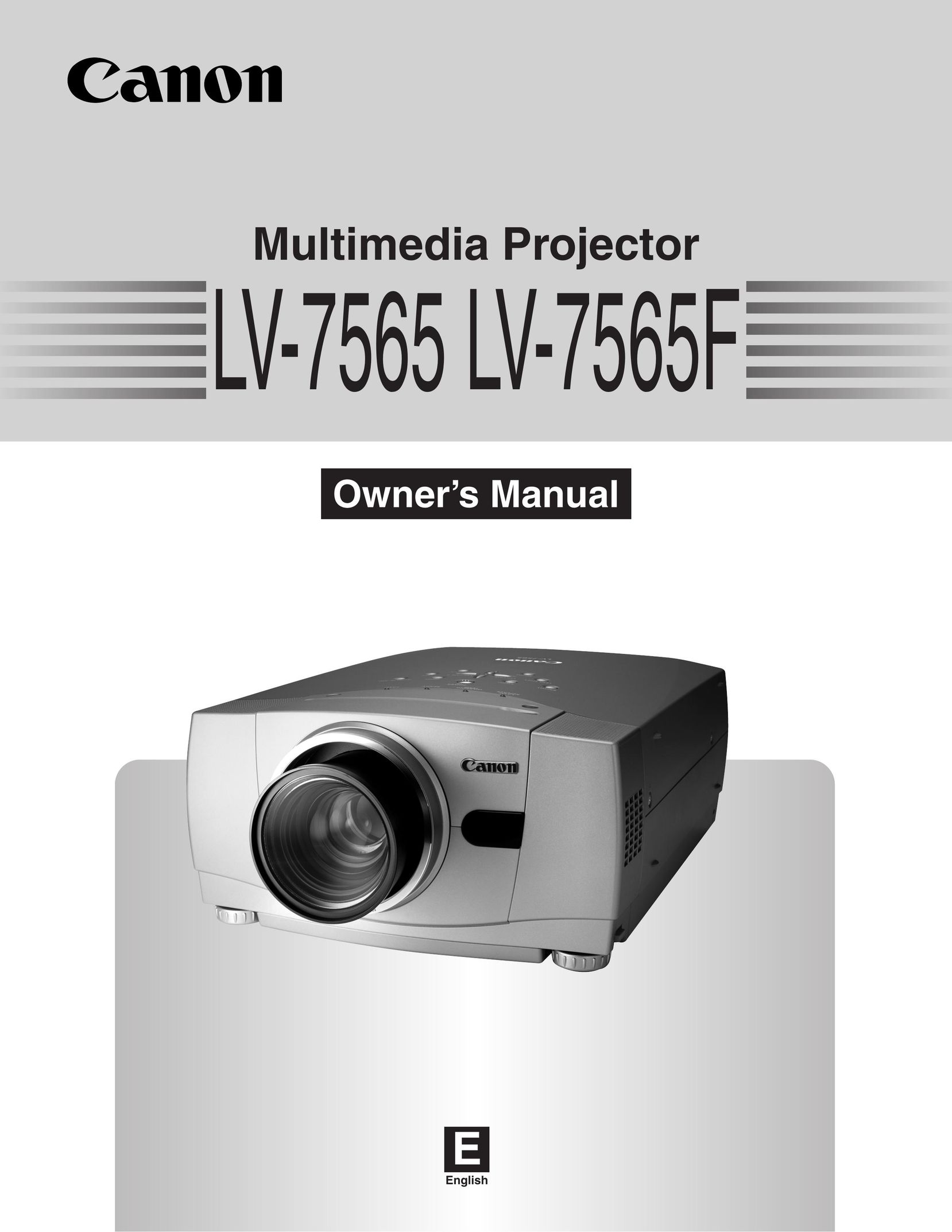 Canon LV-7565F CRT Television User Manual