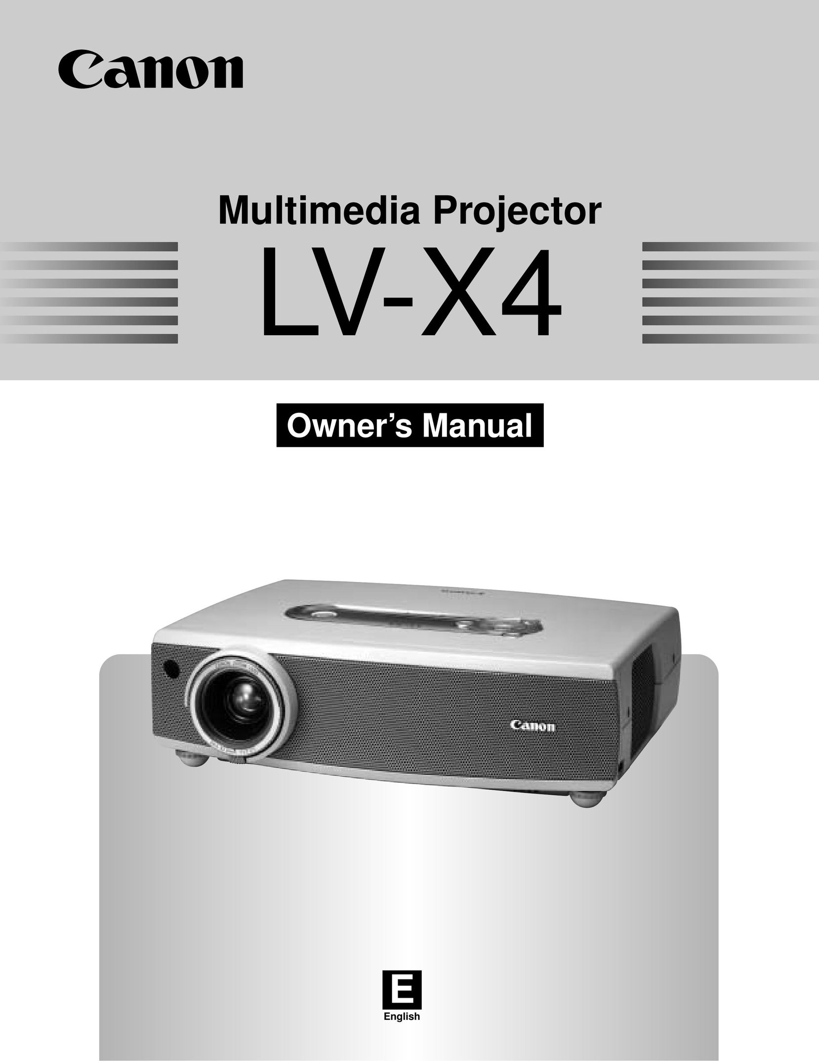 Canon LV-X4 CRT Television User Manual