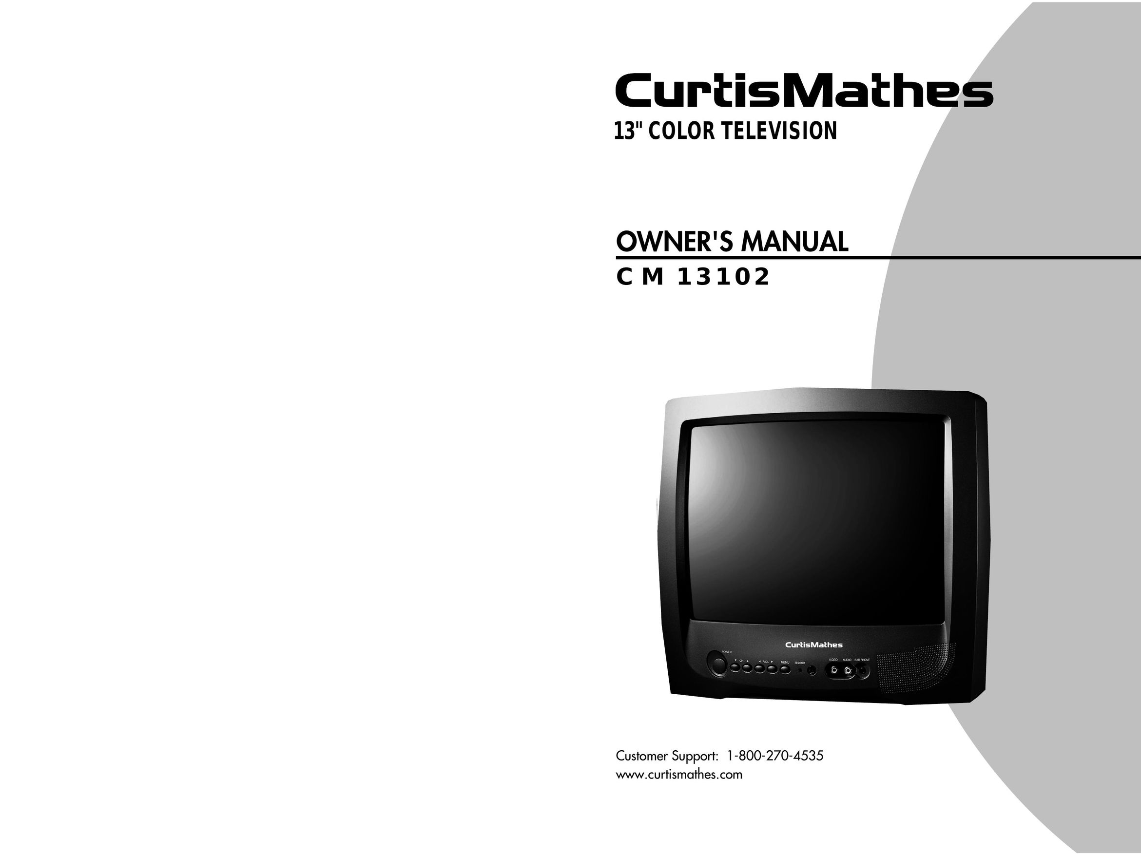 Curtis Mathes CM 13102 CRT Television User Manual