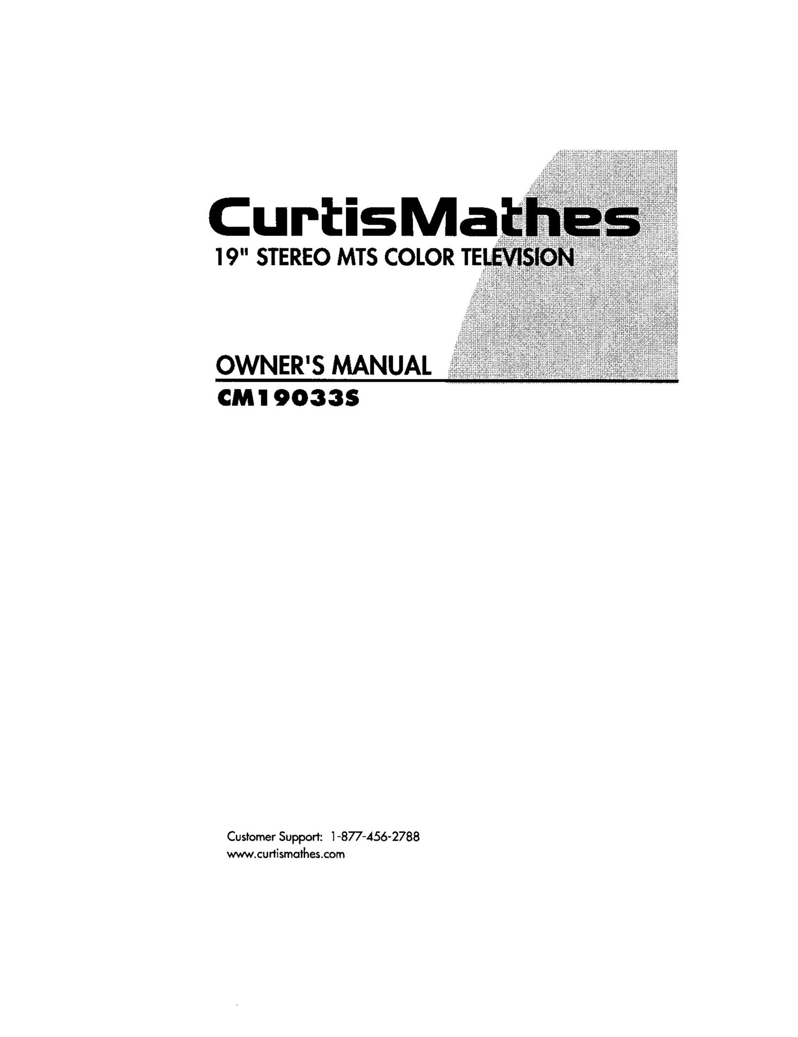 Curtis Mathes CM 19033S CRT Television User Manual