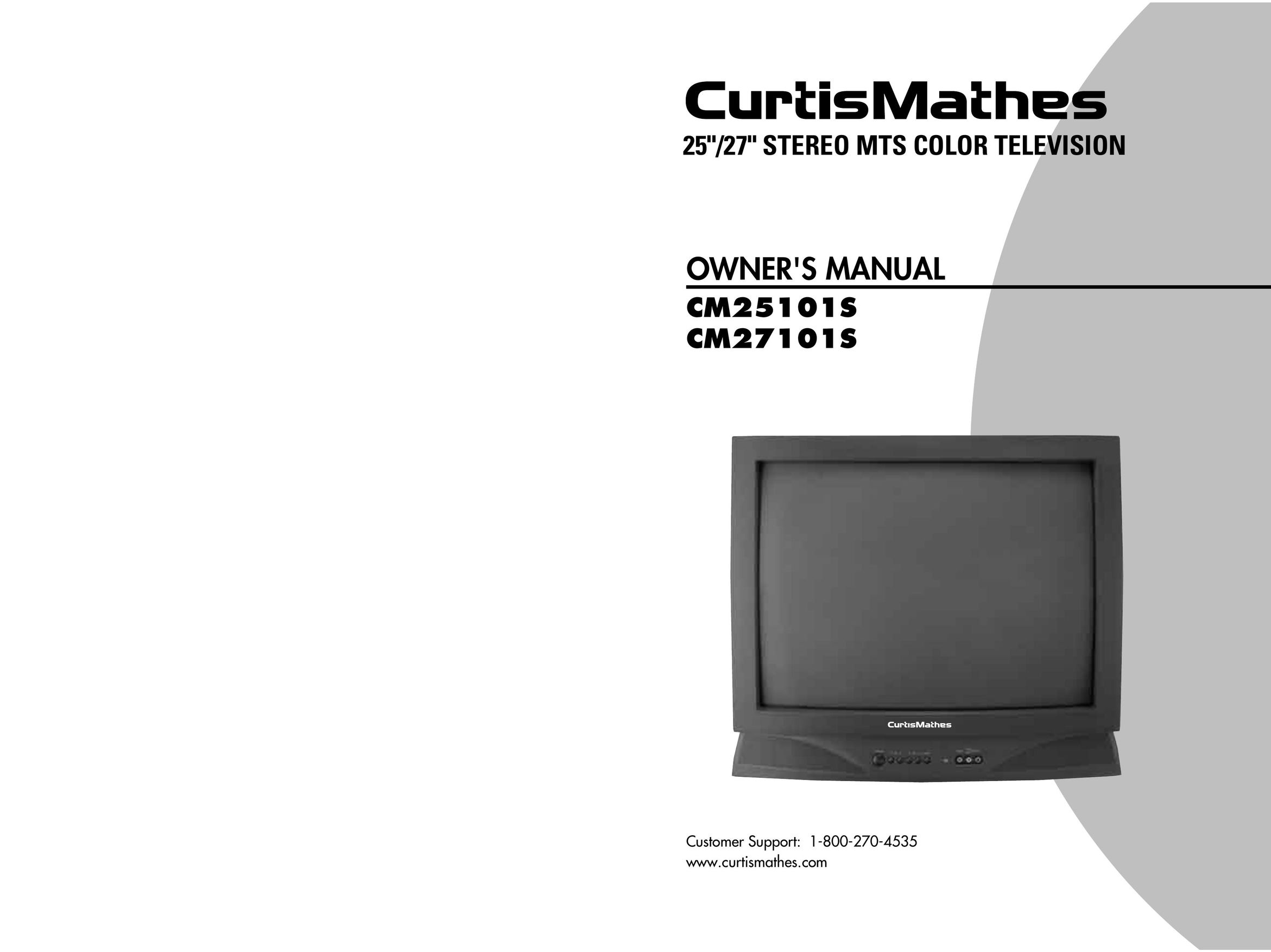 Curtis Mathes CM25101S, CM27101S CRT Television User Manual