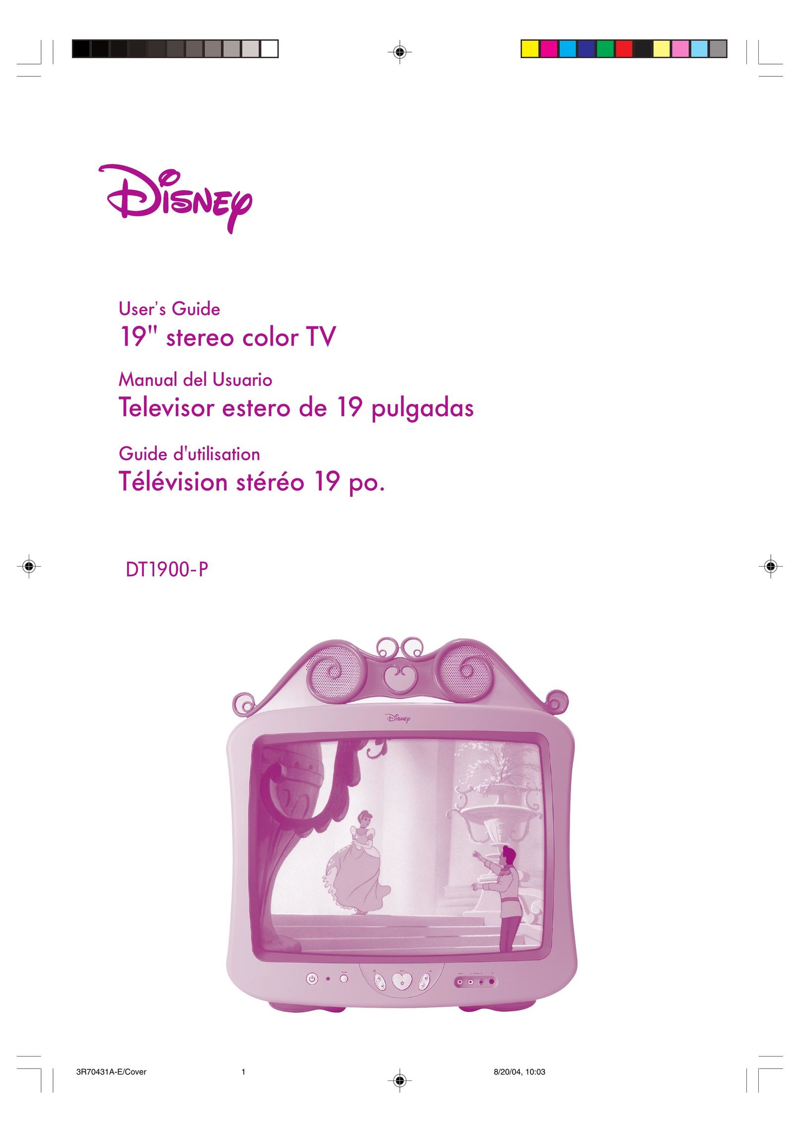 Disney DT1900-P CRT Television User Manual