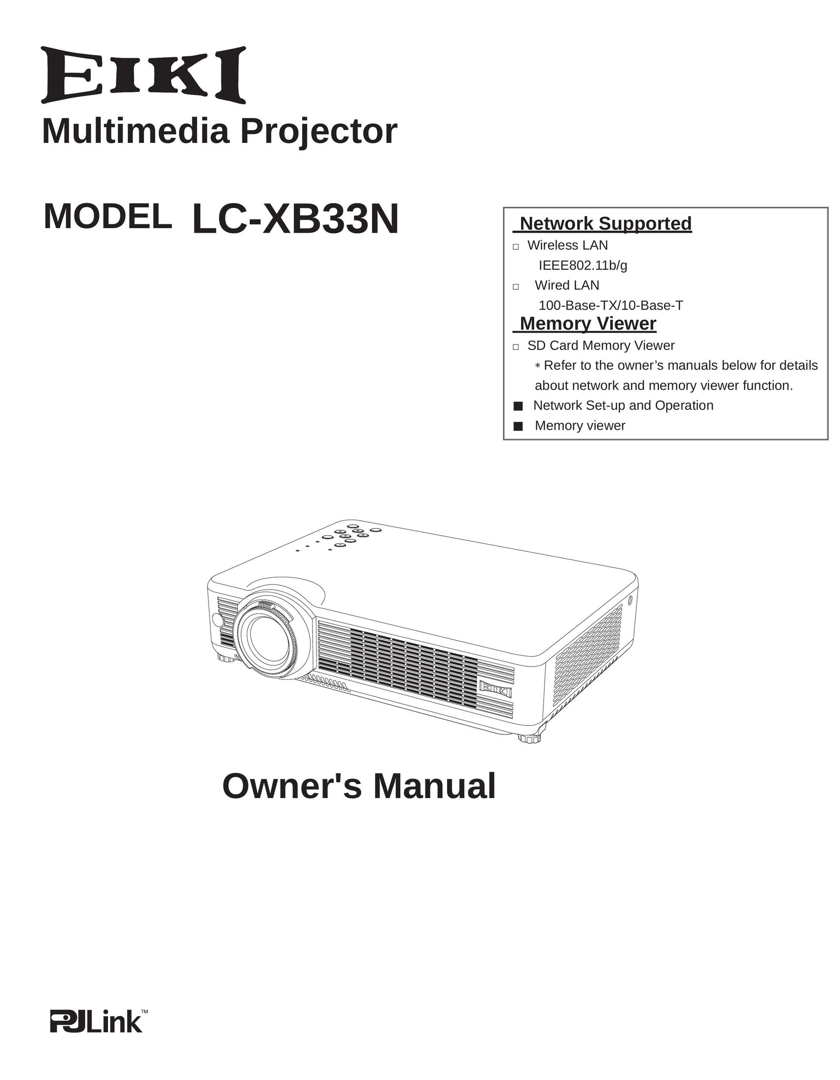 Eiki LC-XB33N CRT Television User Manual