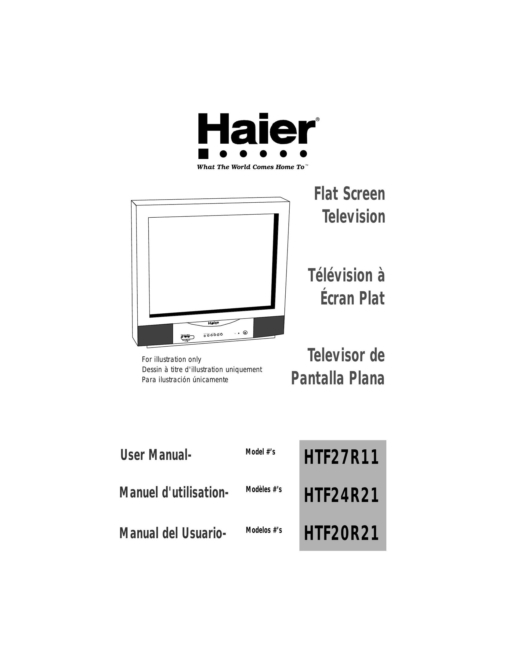 Haier HTF20R21 CRT Television User Manual
