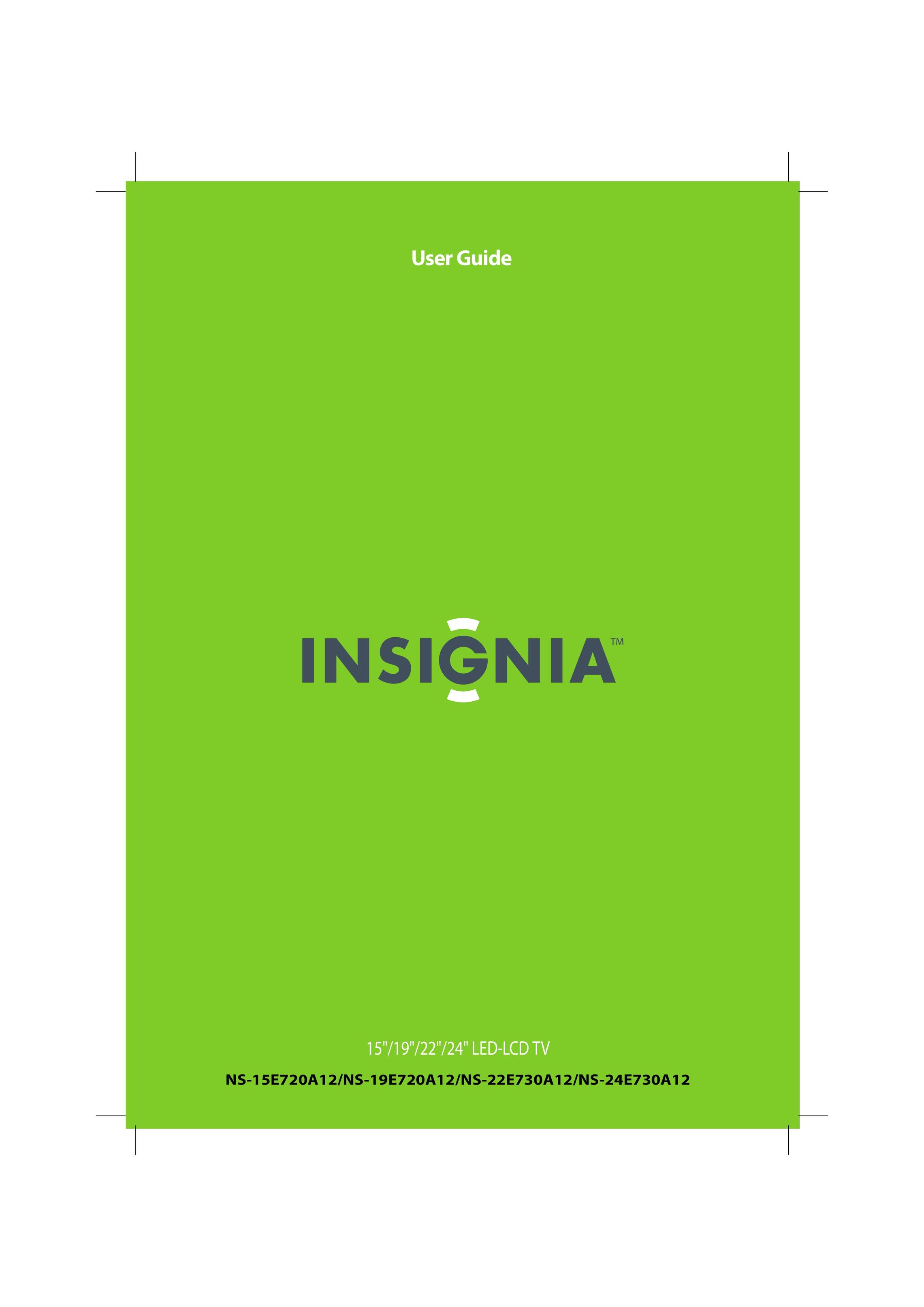Insignia NS-19E720A12 CRT Television User Manual