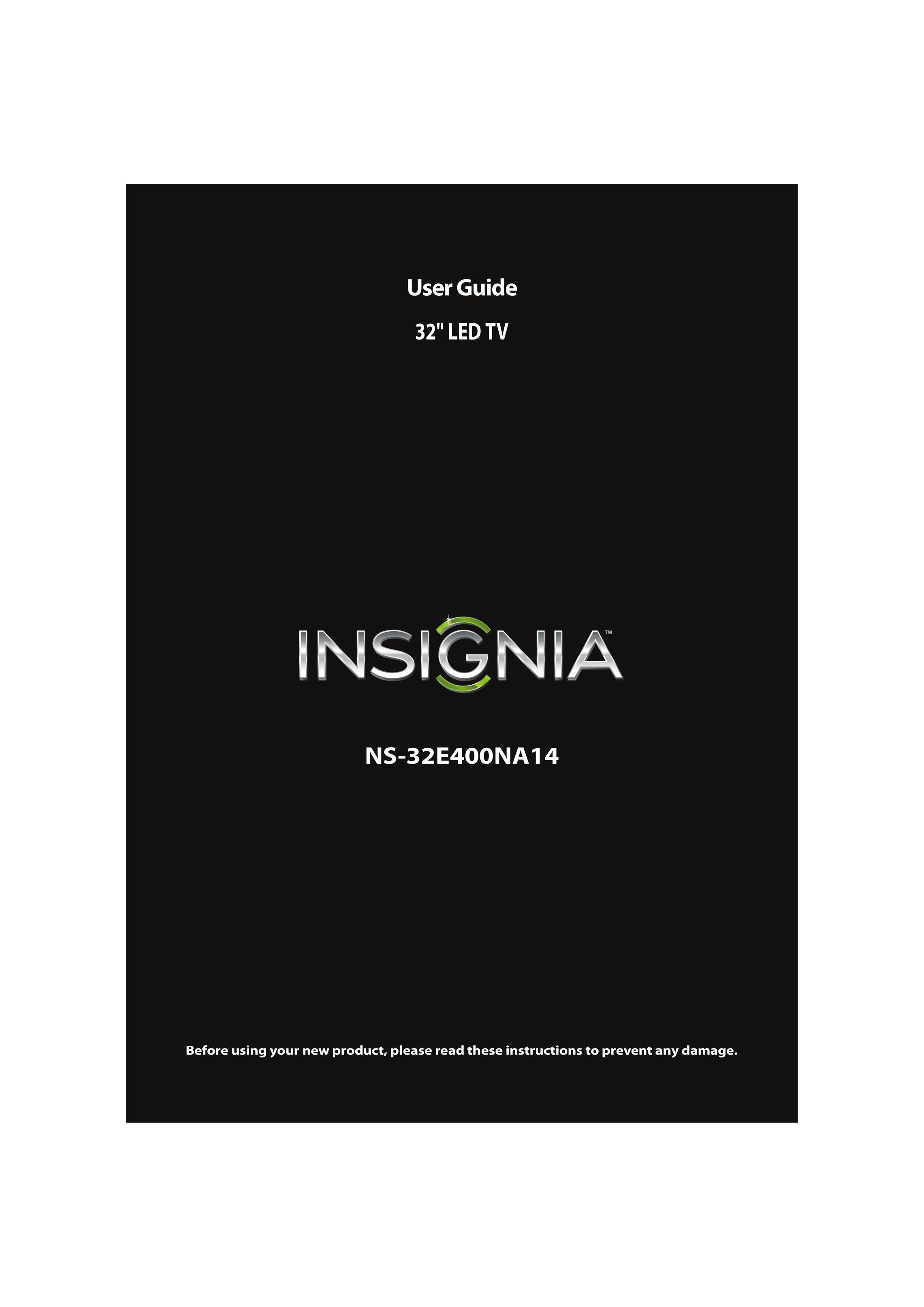 Insignia NS-32E400NA14 CRT Television User Manual