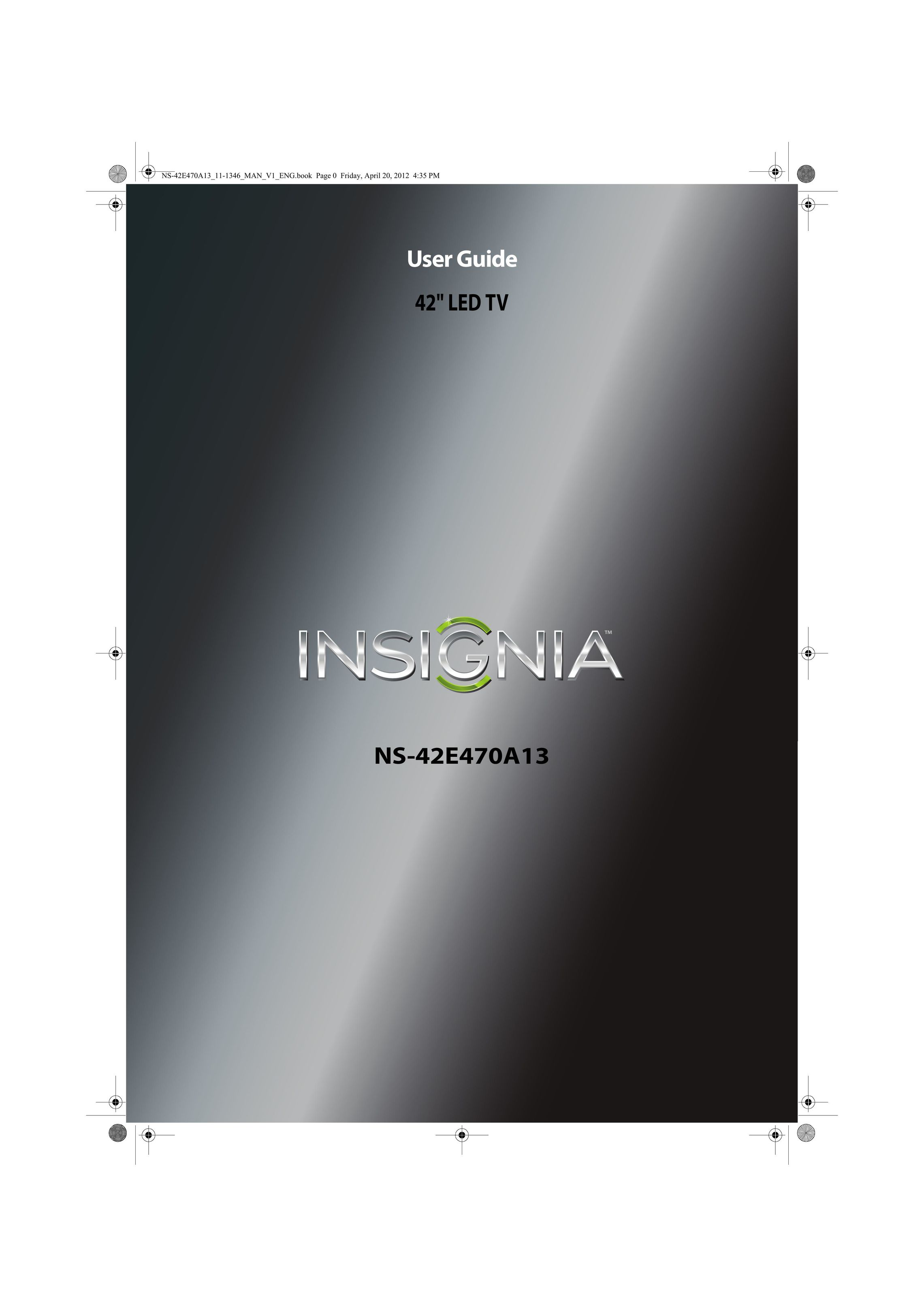 Insignia NS-42E470A13 CRT Television User Manual