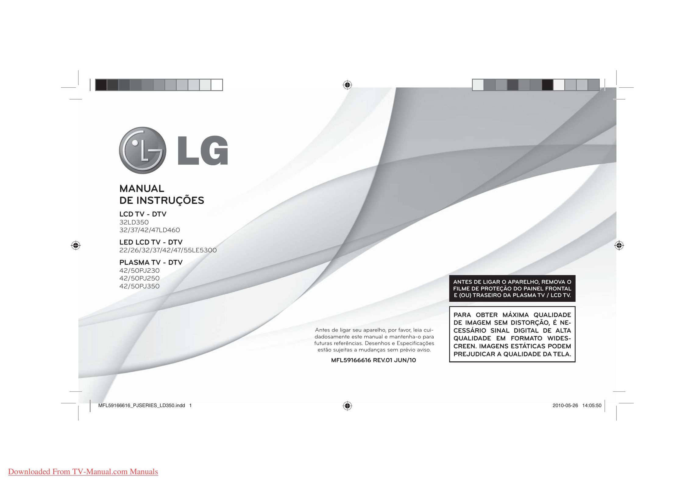 LG Electronics 22LE5300 CRT Television User Manual