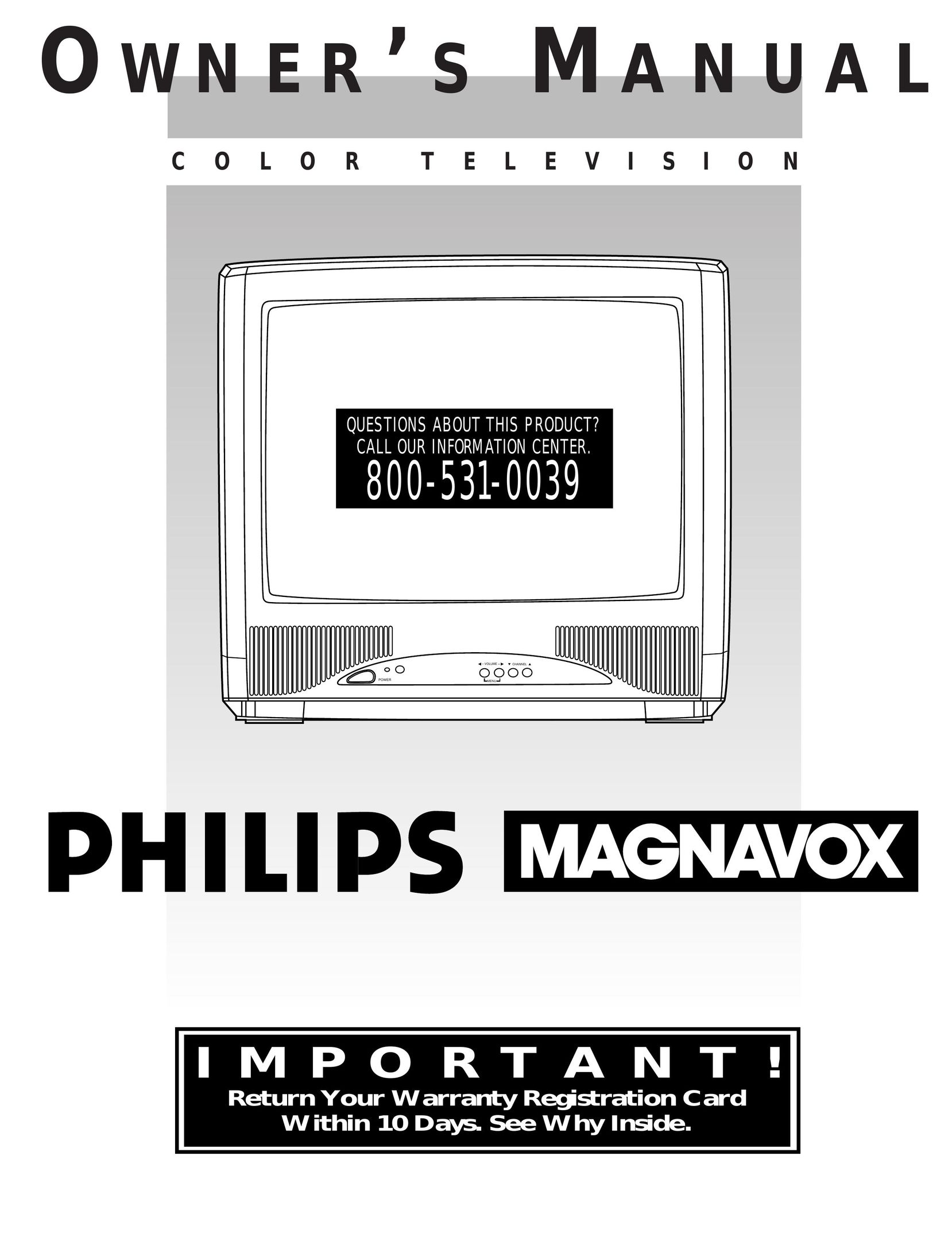 Magnavox 19PR15C CRT Television User Manual