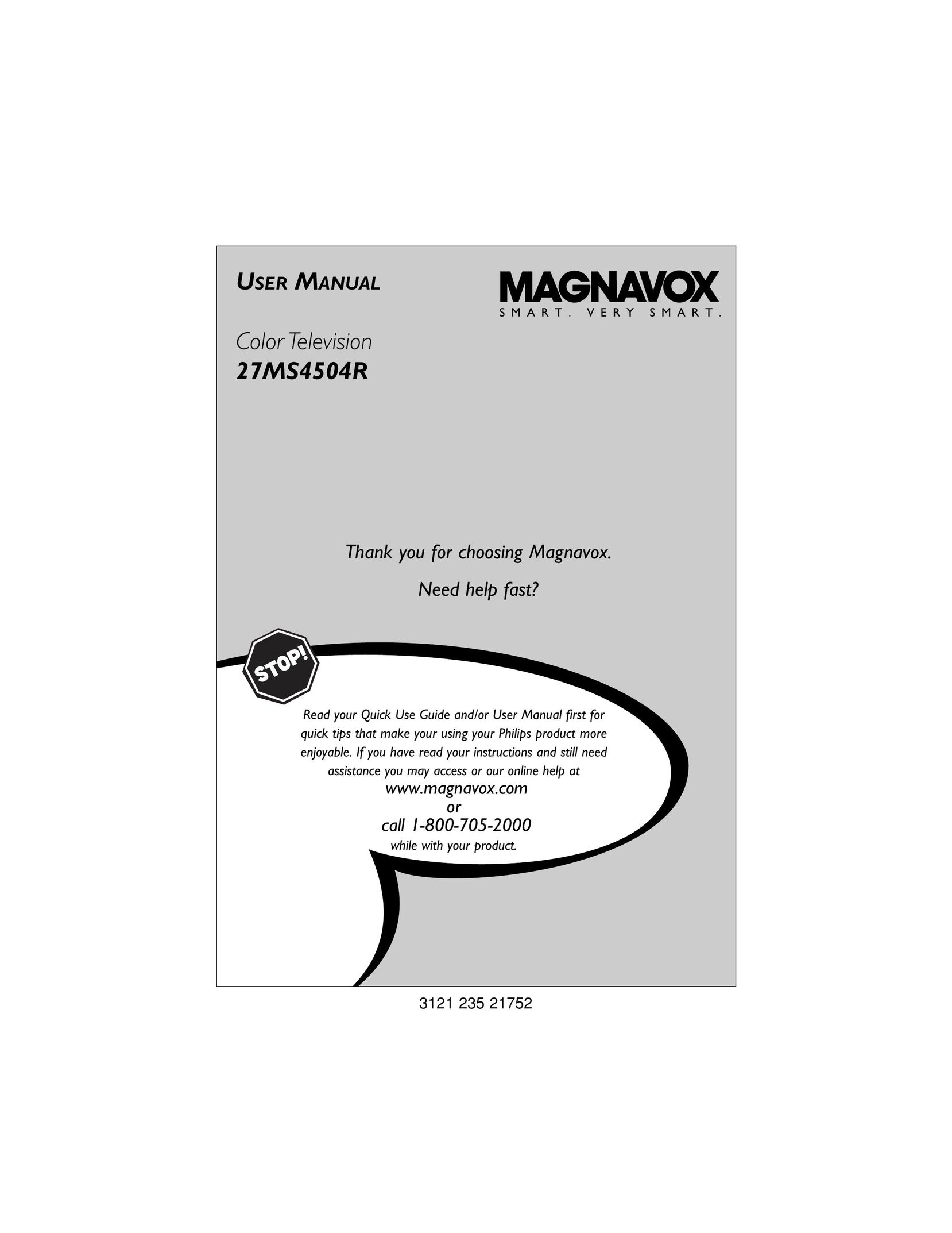 Magnavox 27MS4504R CRT Television User Manual