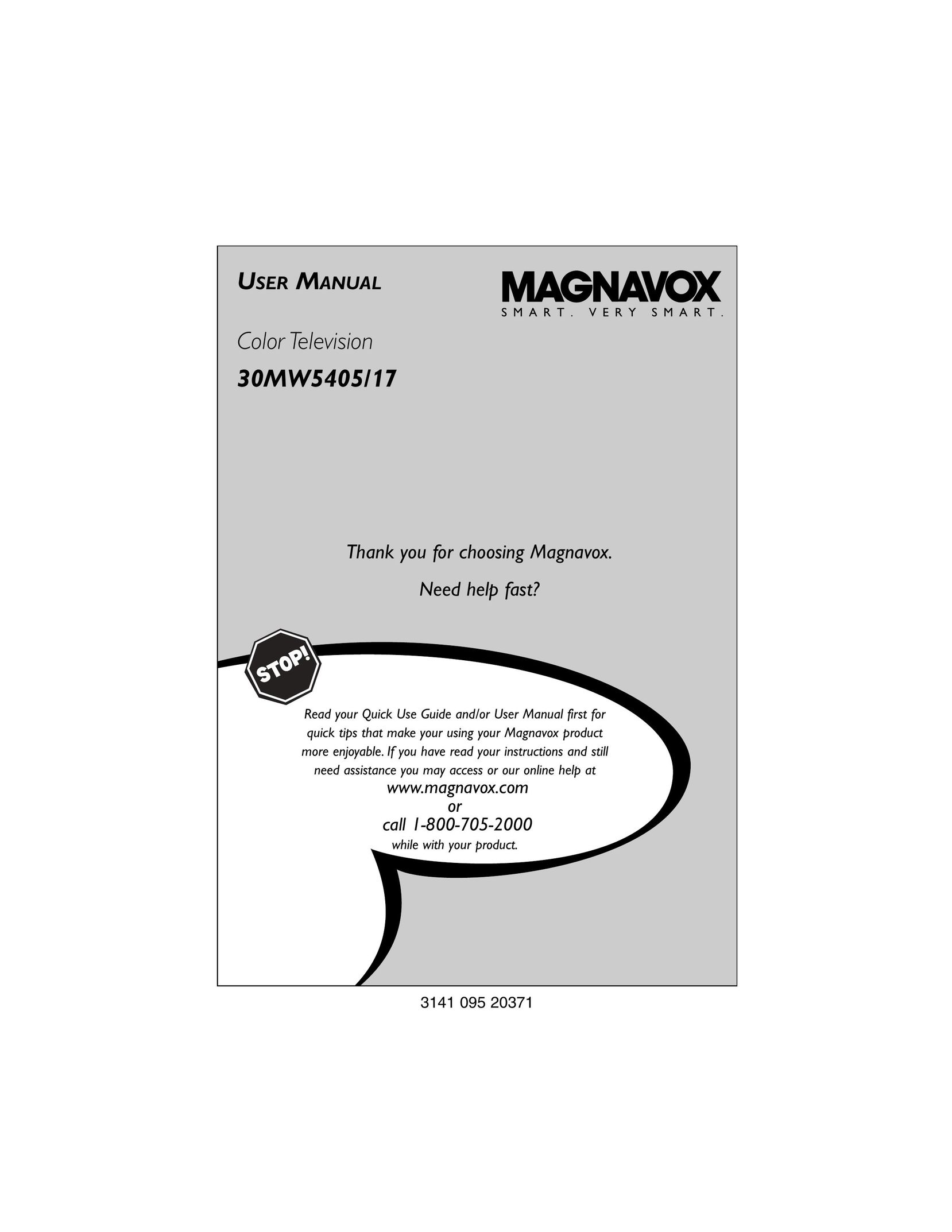 Magnavox 30MW5405/17 CRT Television User Manual