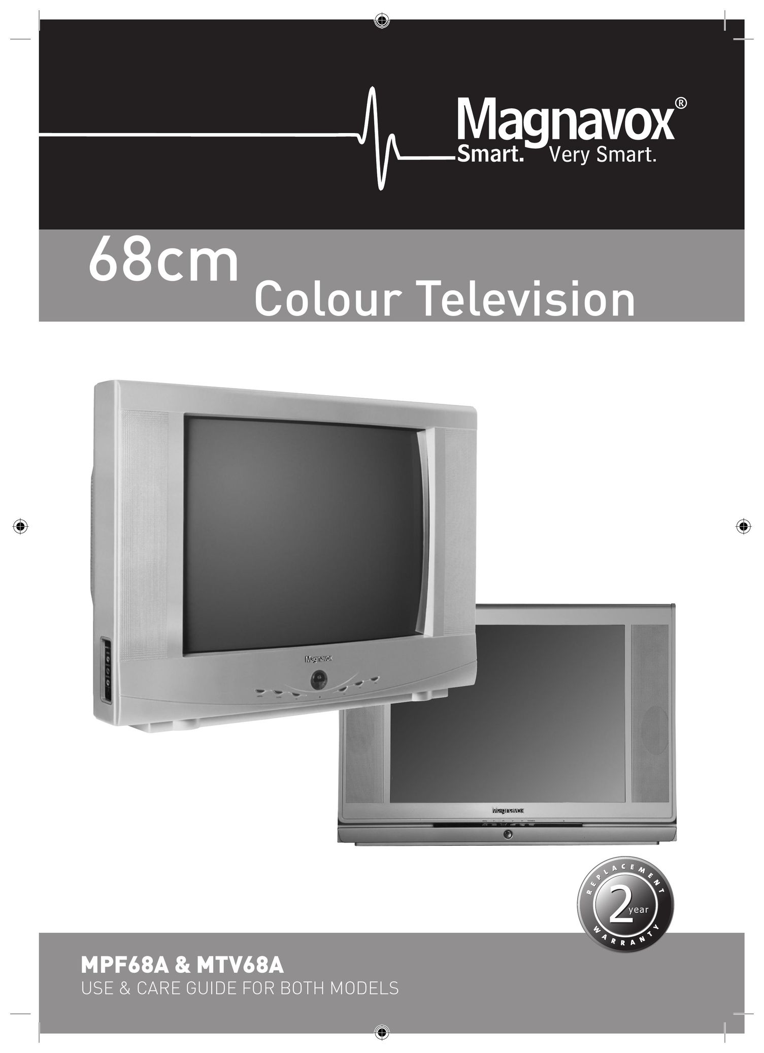 Magnavox MPF68A, MTV68A CRT Television User Manual
