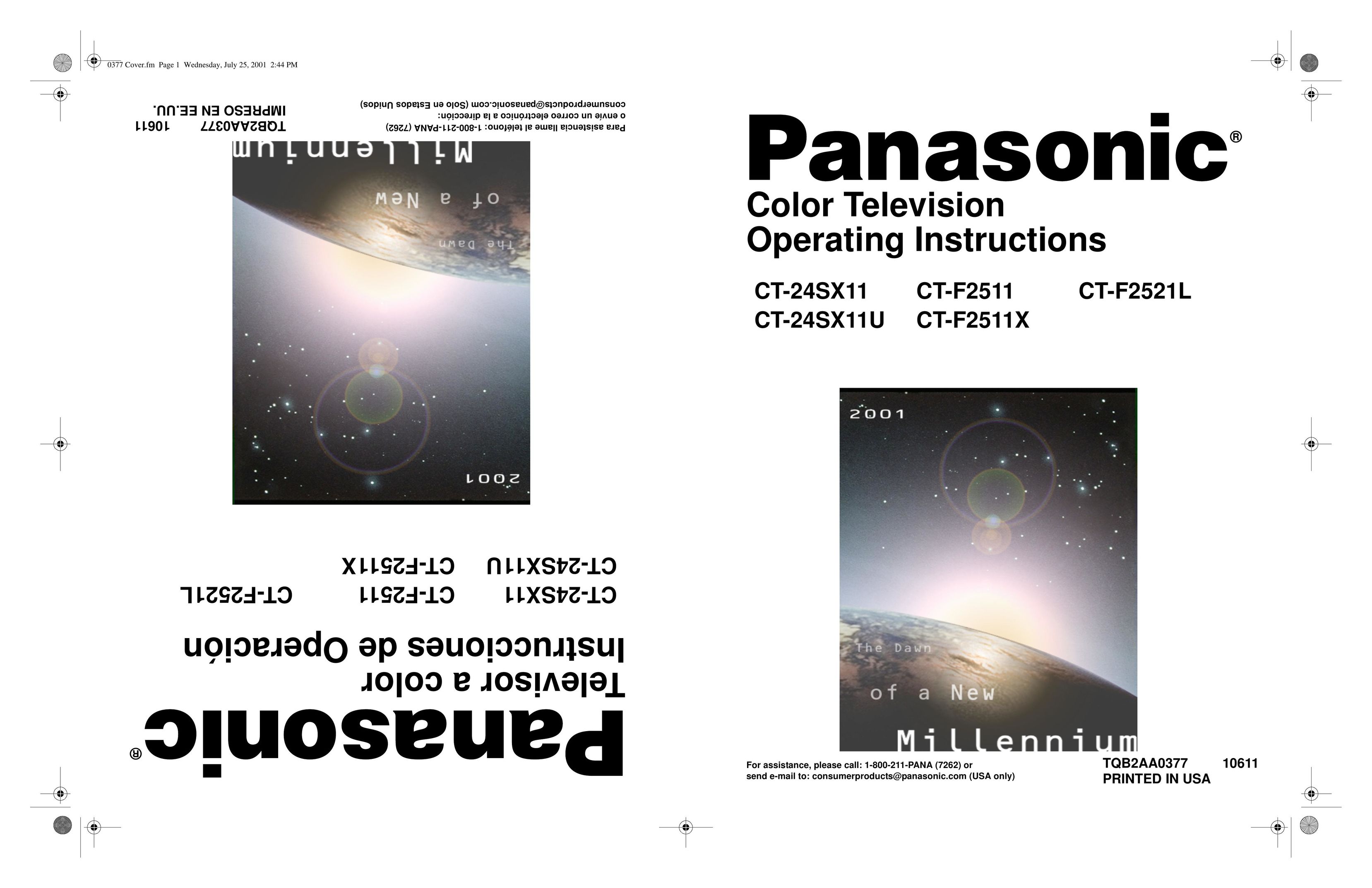 Panasonic CT 24SX11 CRT Television User Manual
