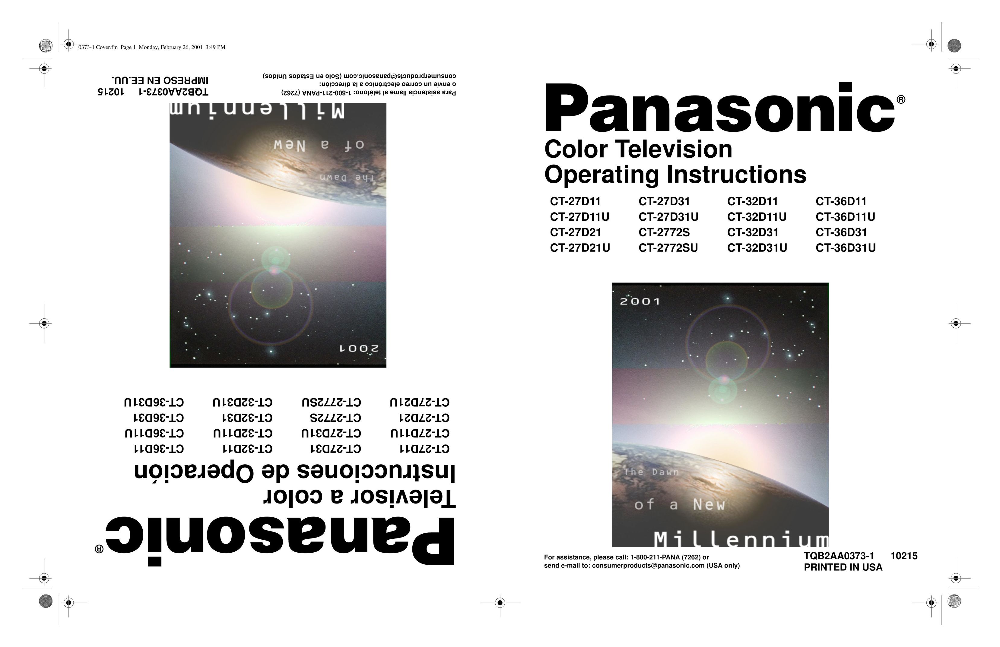 Panasonic CT 32D11 CRT Television User Manual