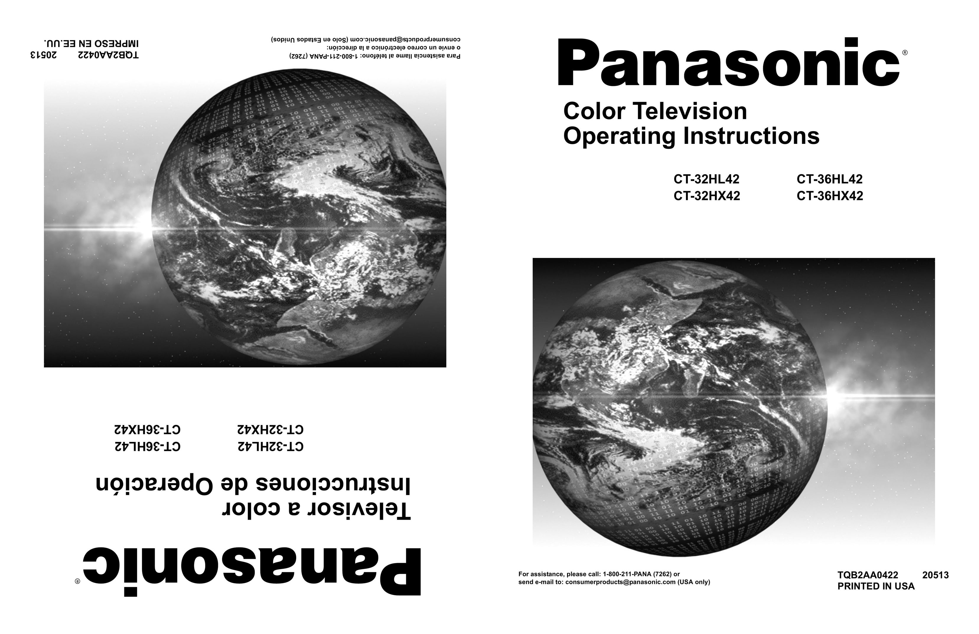 Panasonic CT 32HL42 CRT Television User Manual