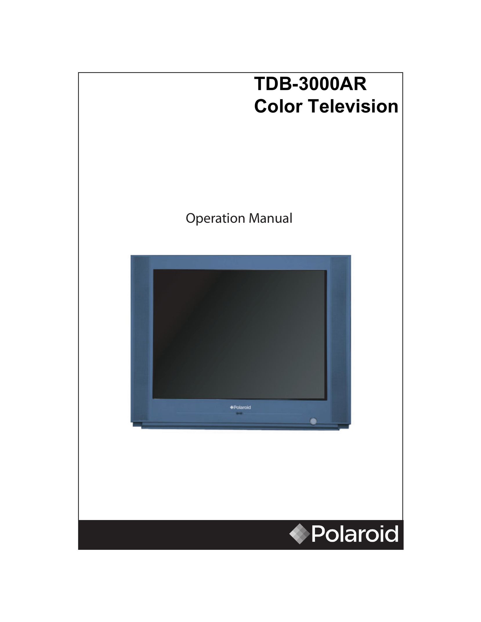 Polaroid TDB-3000AR CRT Television User Manual