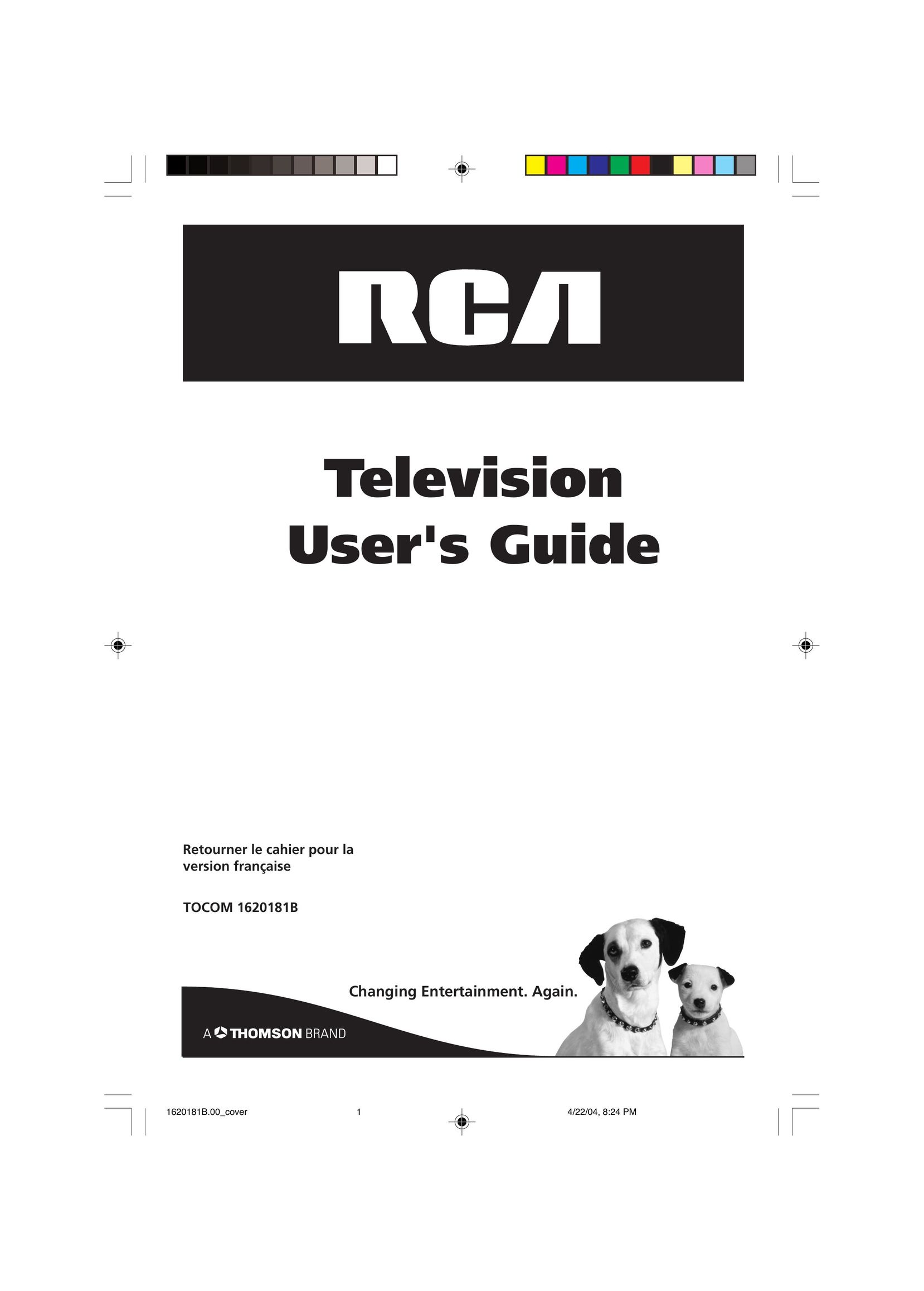 RCA 1620181B CRT Television User Manual