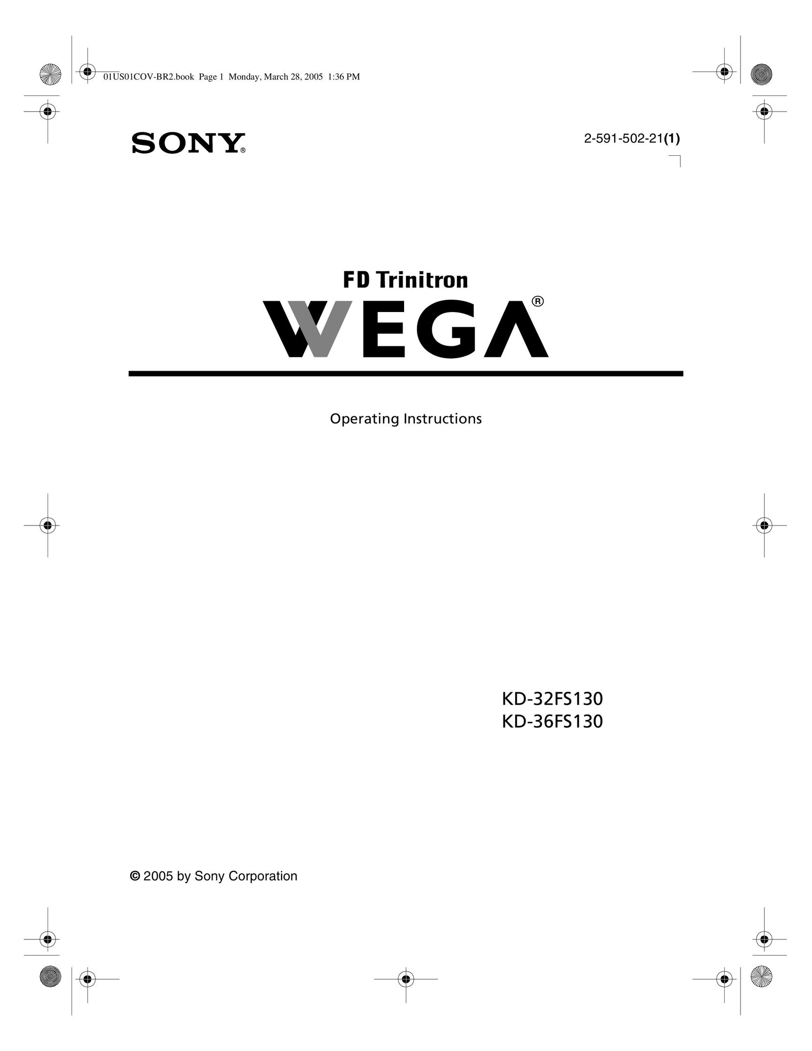 Sony KD 32FS130 CRT Television User Manual