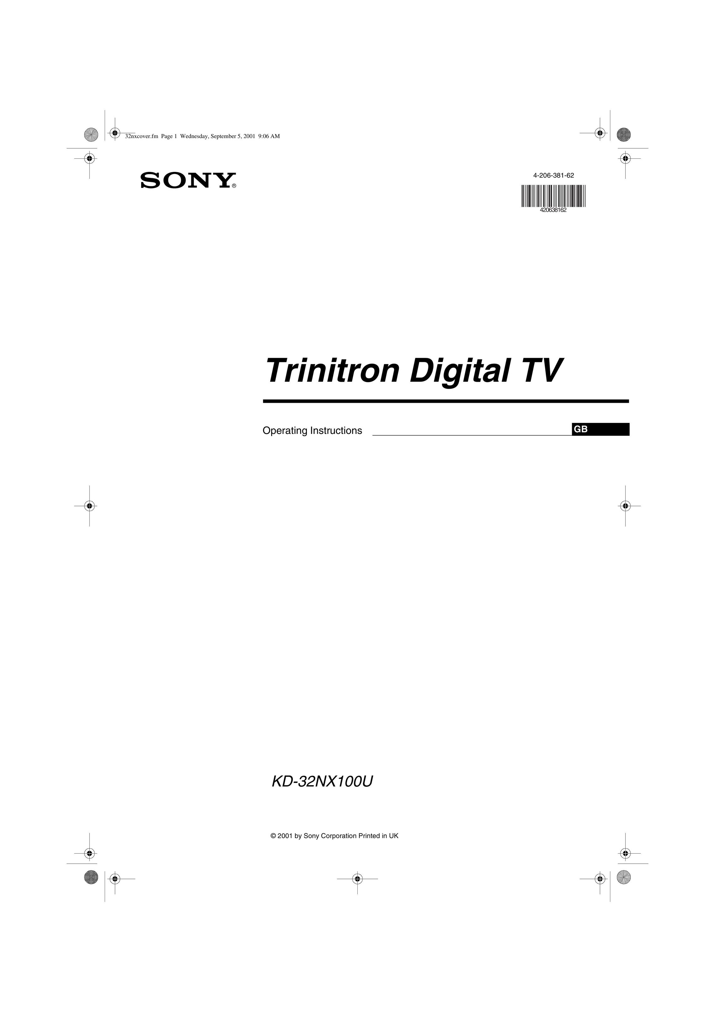 Sony KD-32NX100U CRT Television User Manual