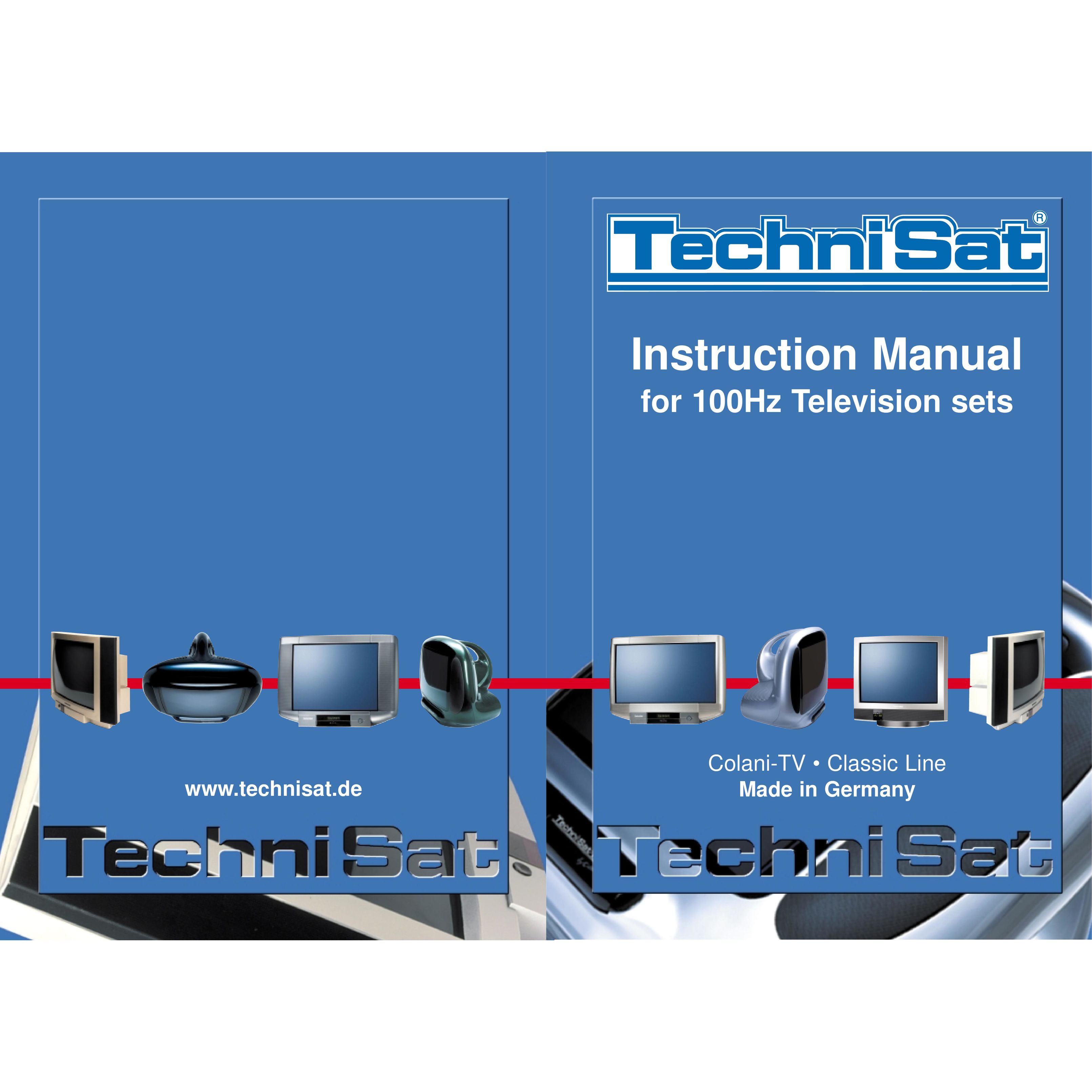 TechniSat 100Hz Television sets Colani-TV Classic Line CRT Television User Manual