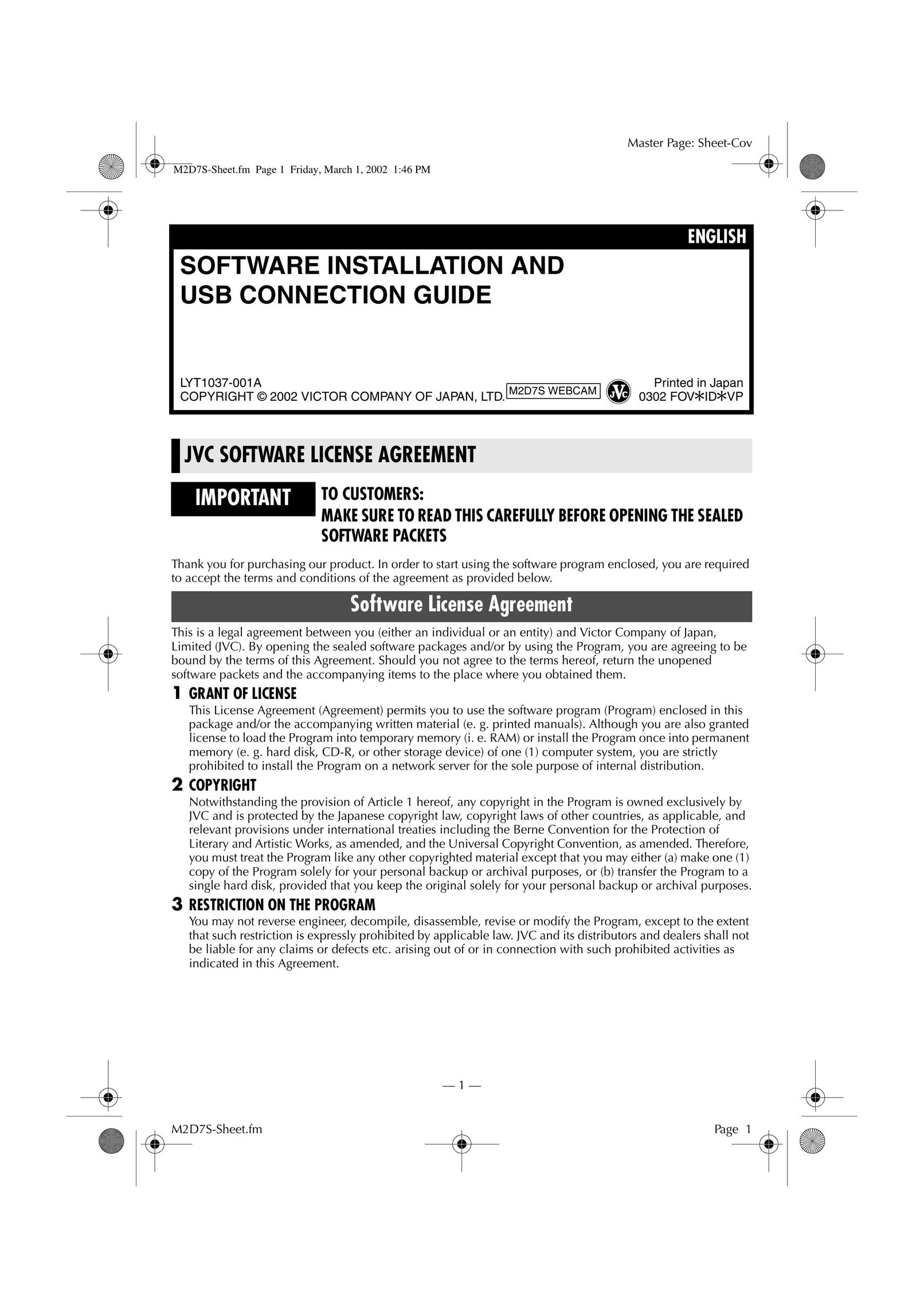 Victor LYT1037-001A CRT Television User Manual