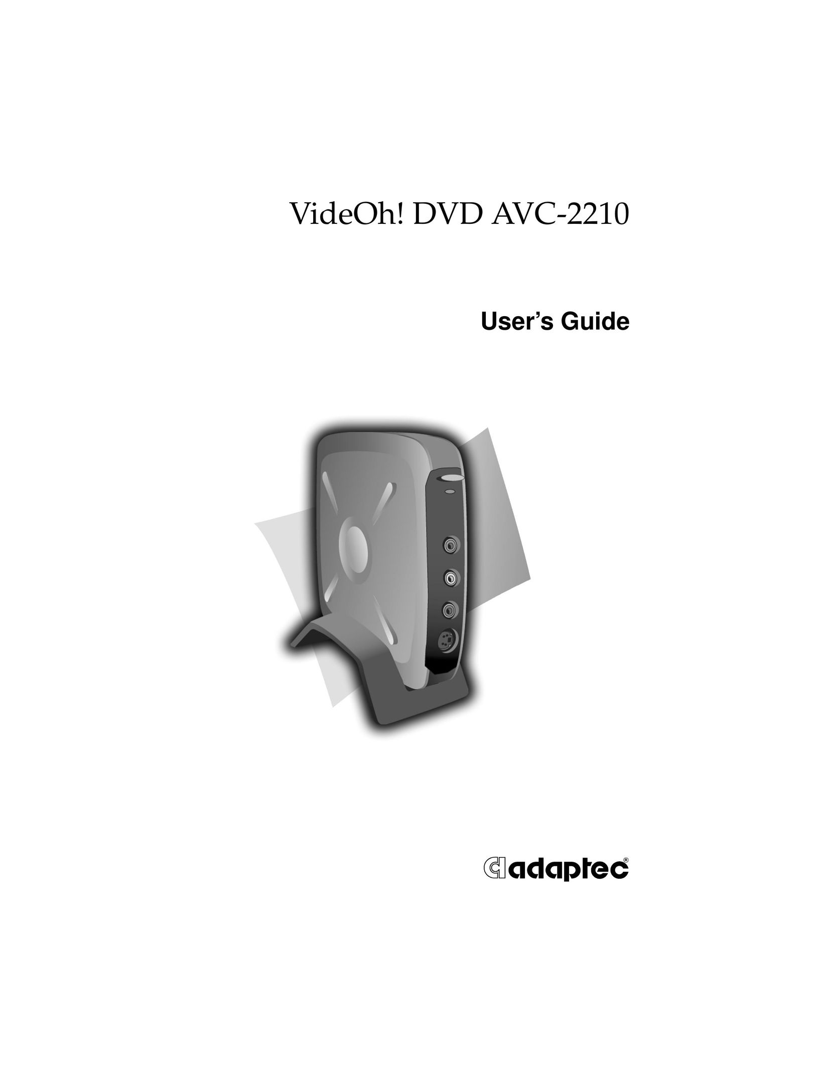 Adaptec AVC-2210 DVD Player User Manual