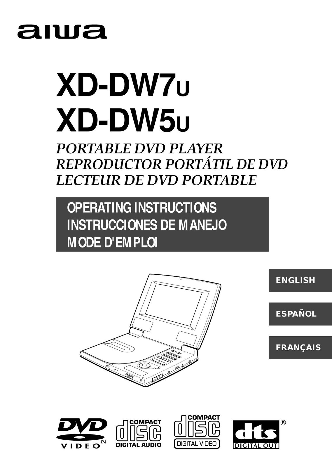 Aiwa XD-DW7U DVD Player User Manual