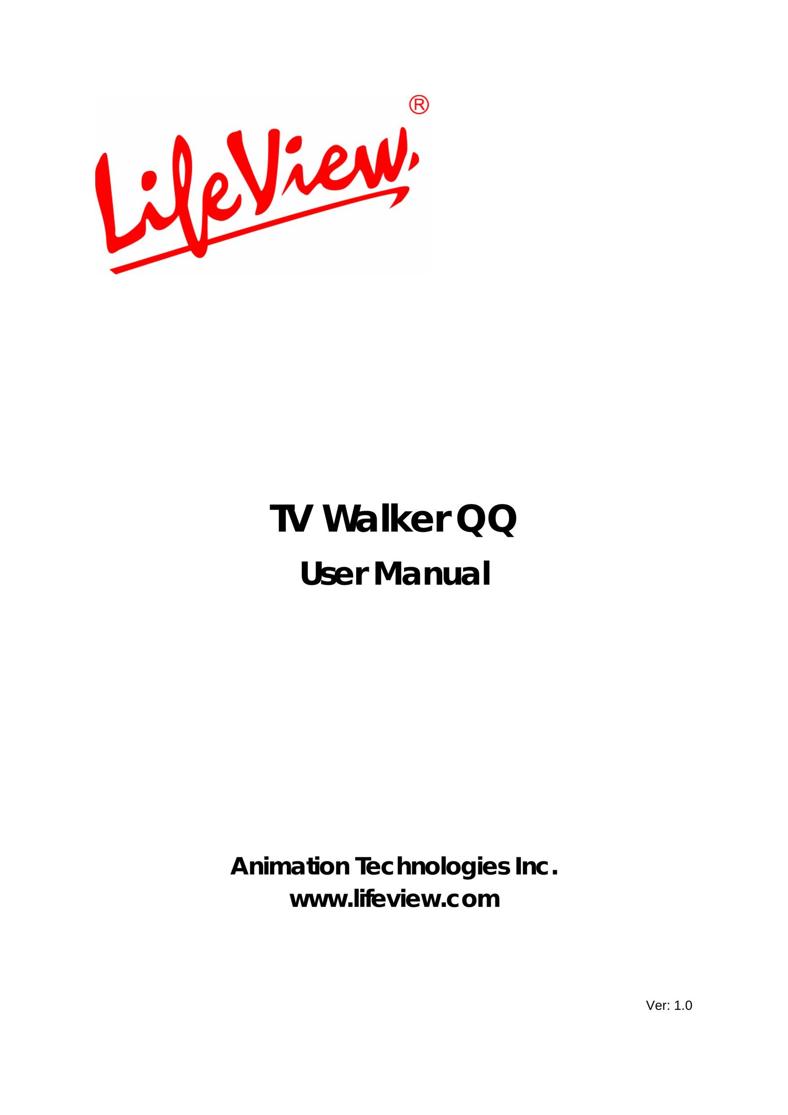 Animation Tech LifeView TV Walker QQ DVD Player User Manual