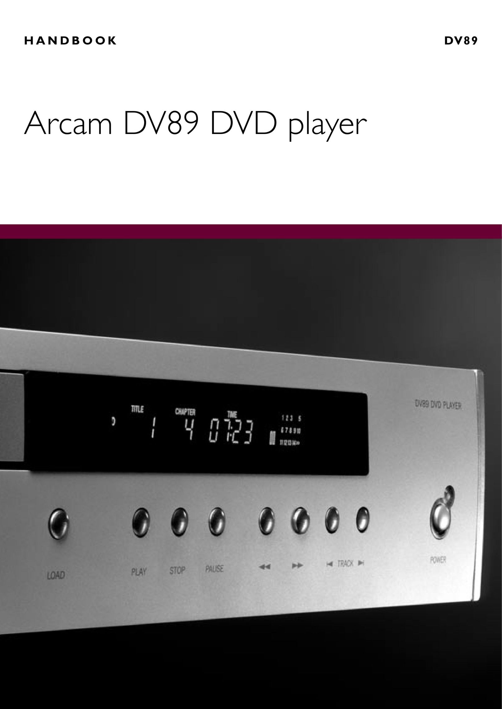 Arcam DV89 DVD Player User Manual