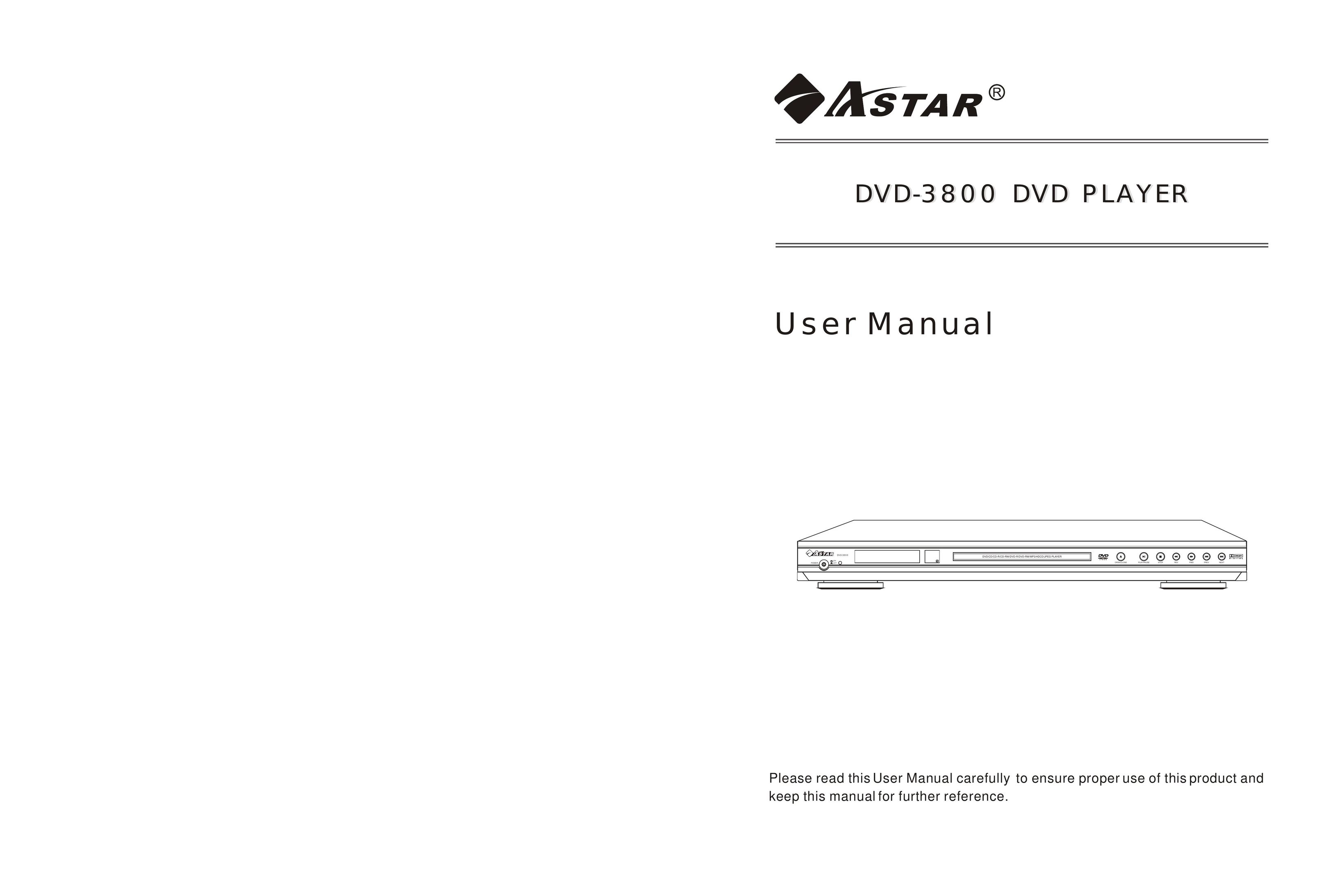 Astar electronic DVD-3800 DVD Player User Manual