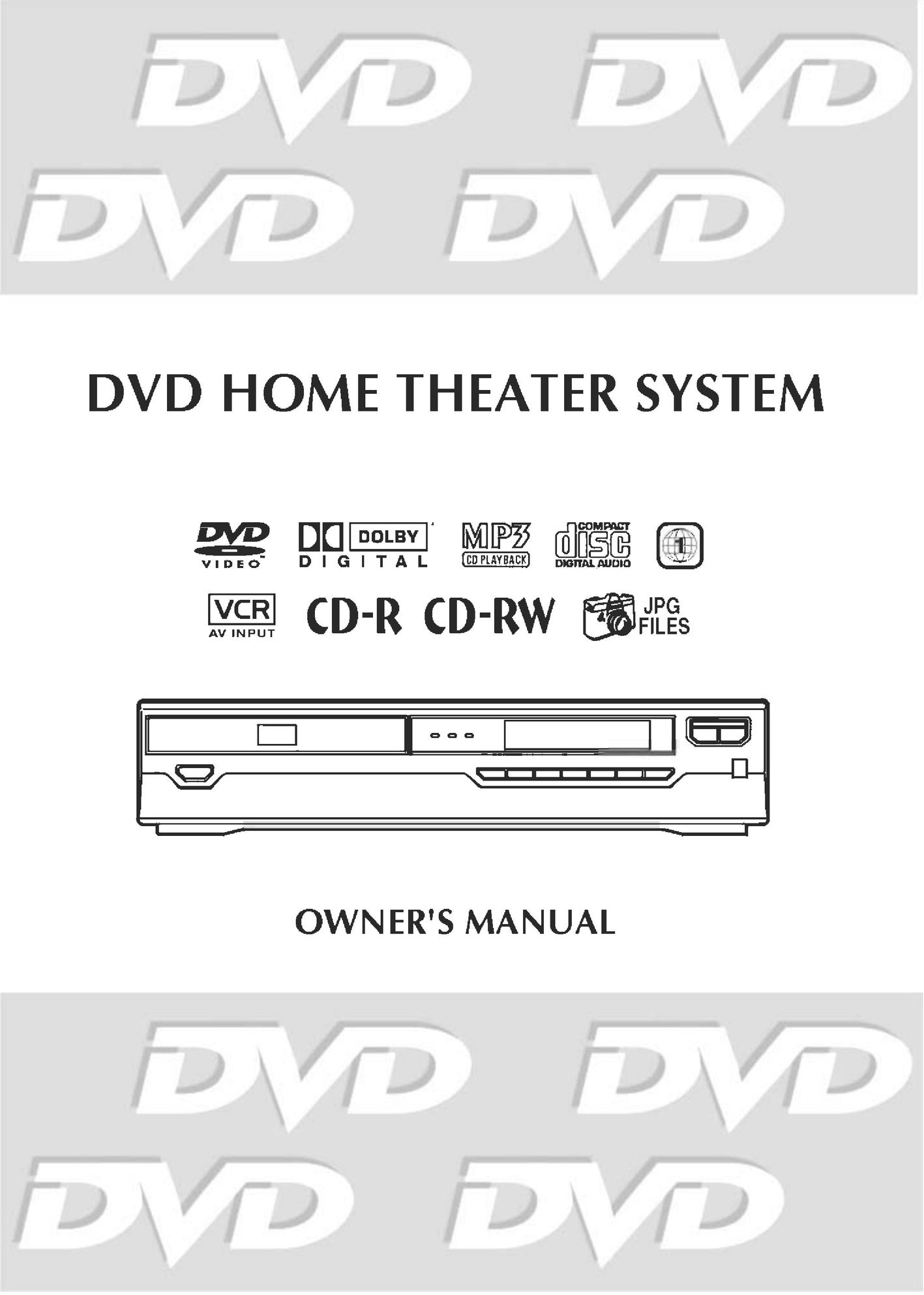 Audiovox DVD Home Theater System DVD Player User Manual