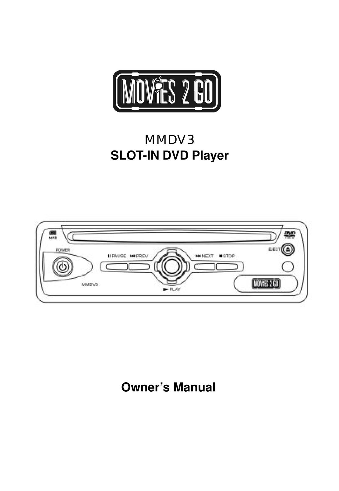 Audiovox MMDV3 DVD Player User Manual