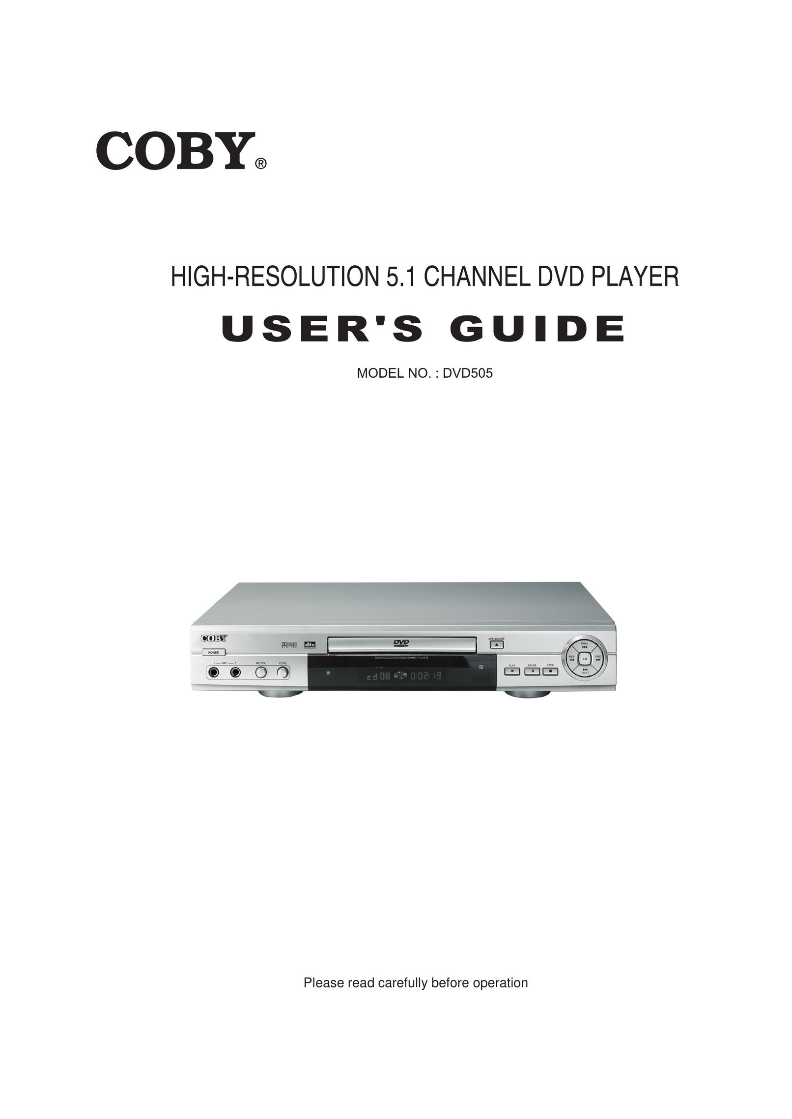 COBY electronic DVD606 DVD Player User Manual