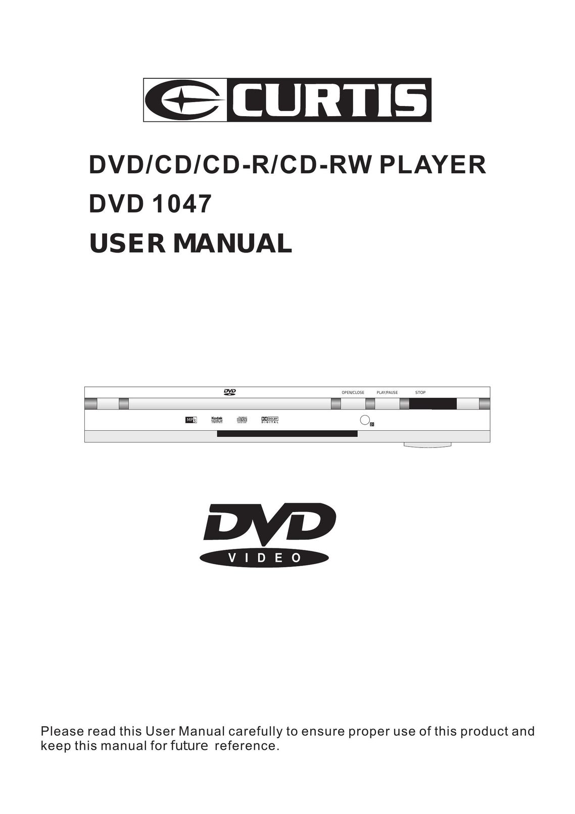 Curtis DVD 1047 DVD Player User Manual