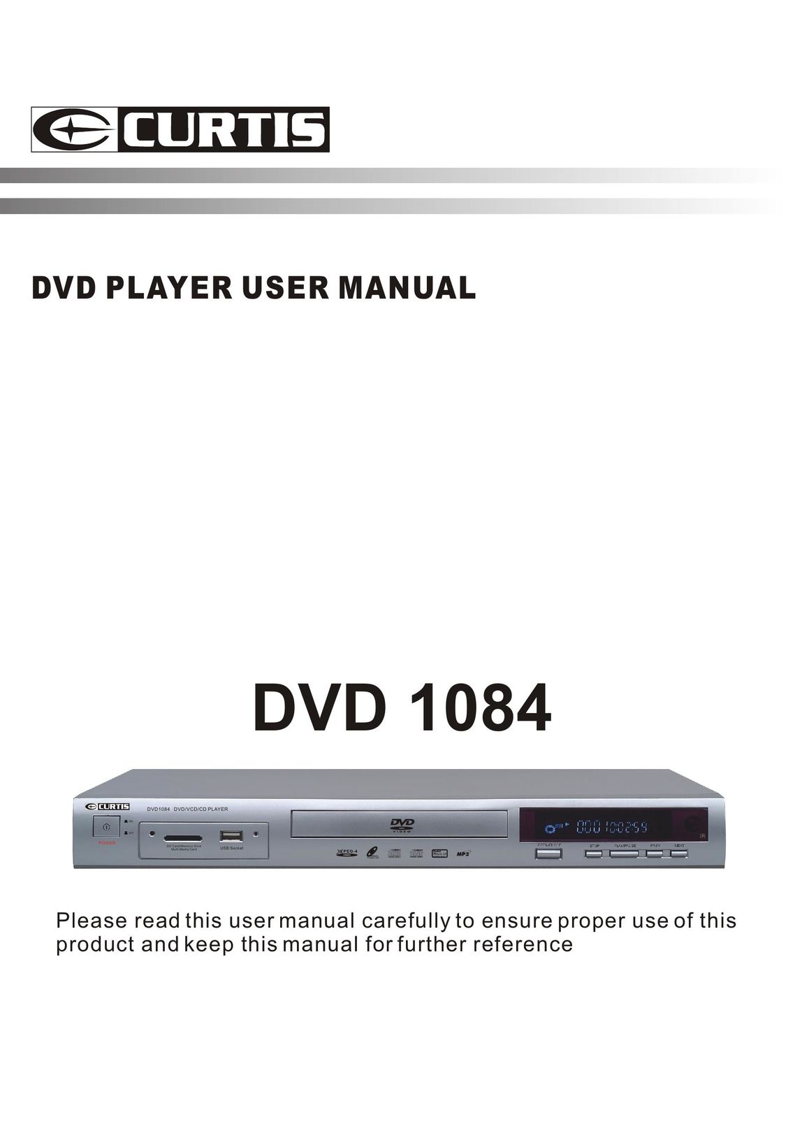 Curtis DVD 1084 DVD Player User Manual