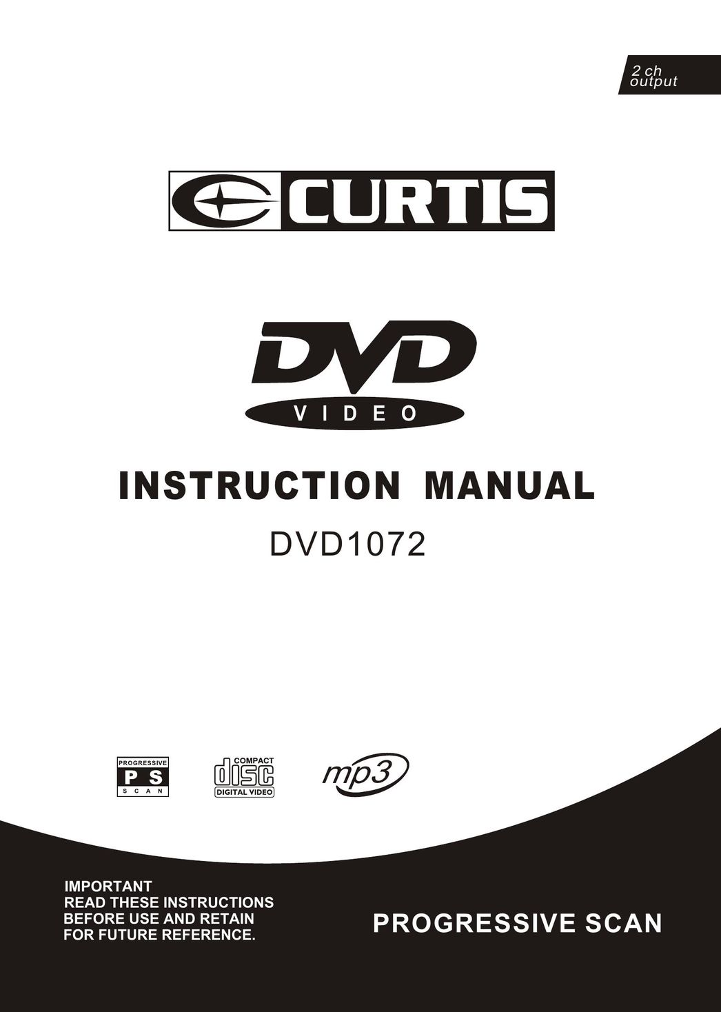 Curtis DVD DVD1072 DVD Player User Manual