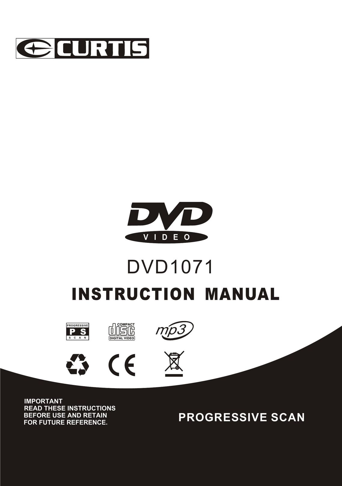 Curtis DVD1071 DVD Player User Manual