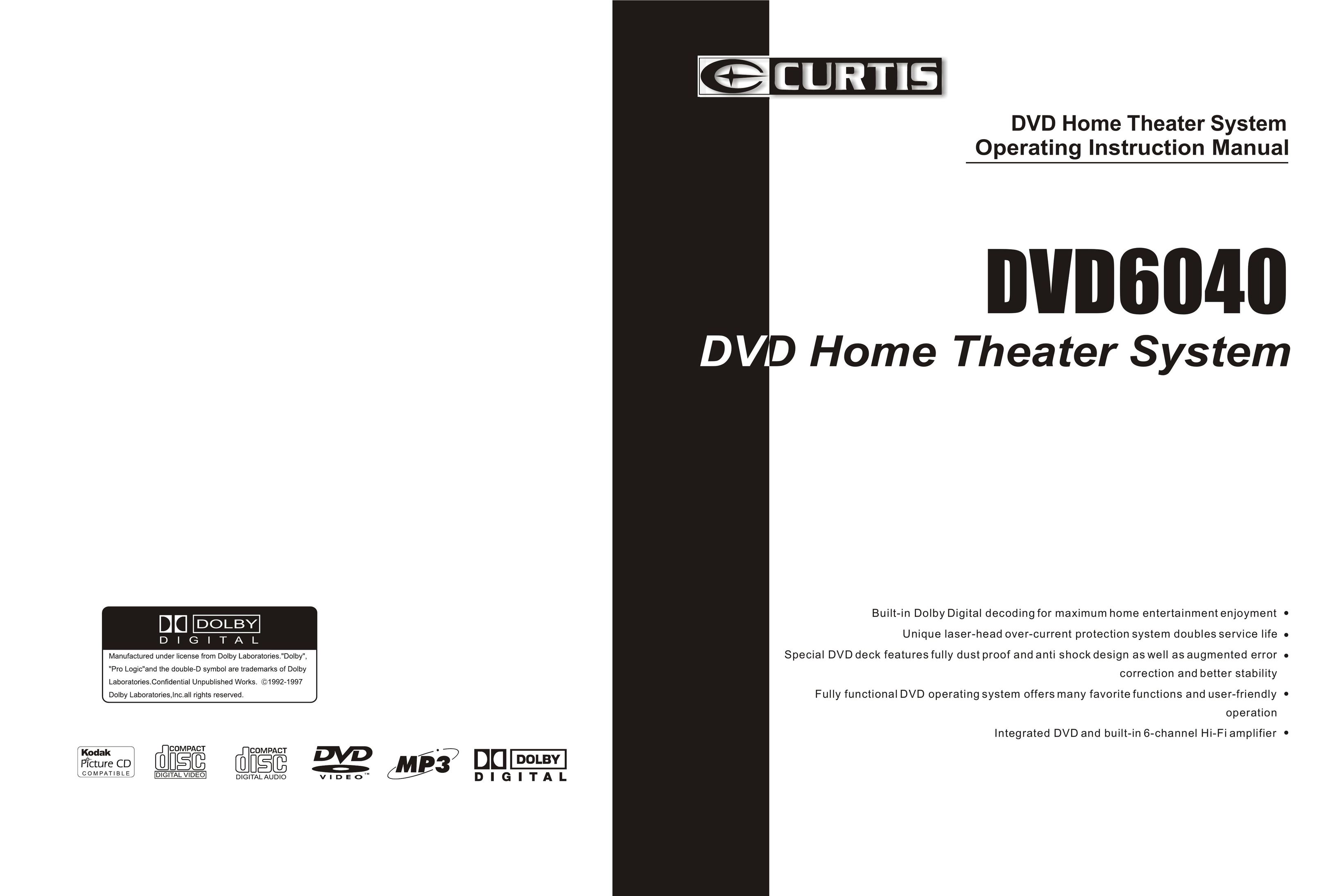 Curtis DVD6040 DVD Player User Manual