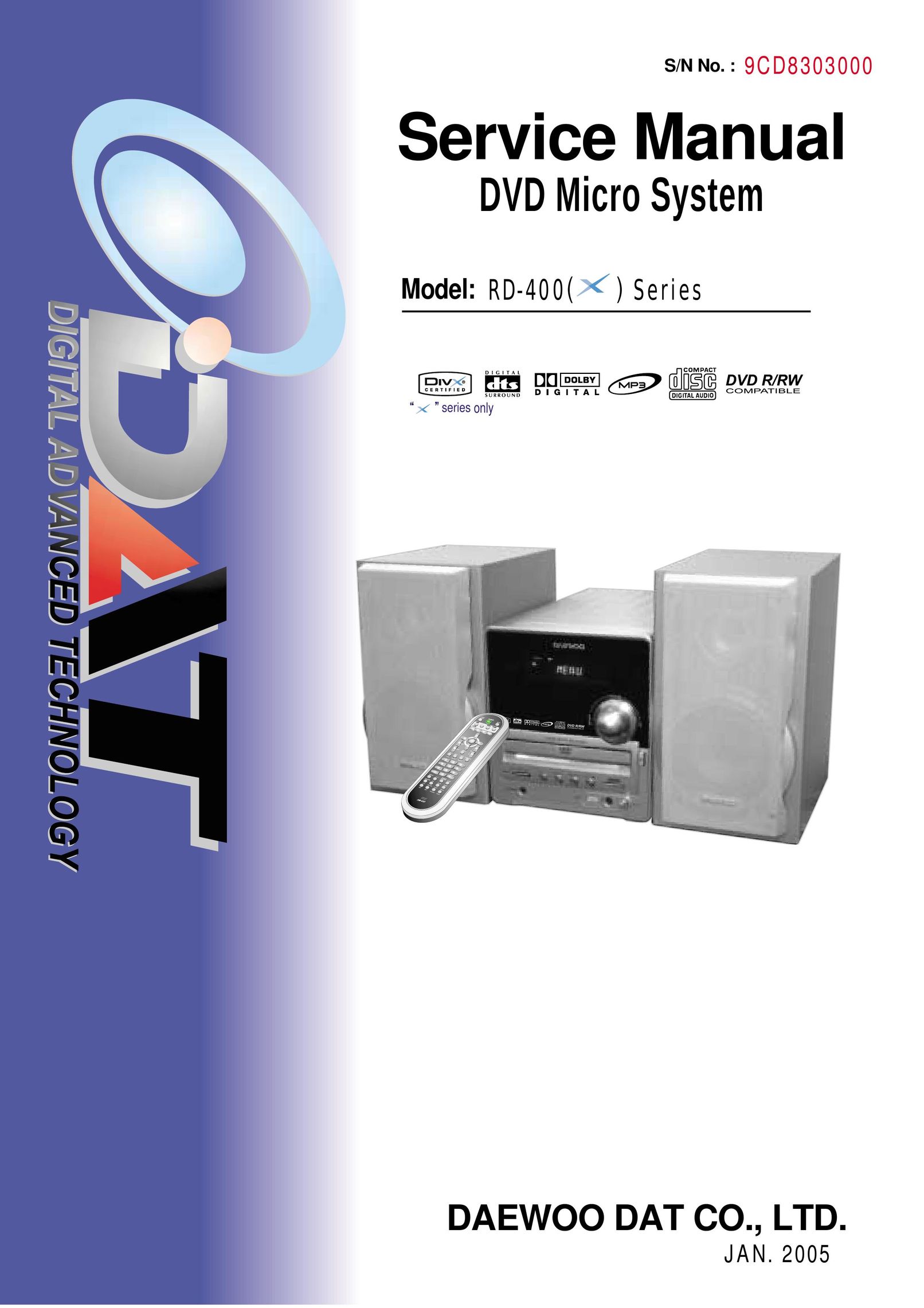 Daewoo RD-400 DVD Player User Manual