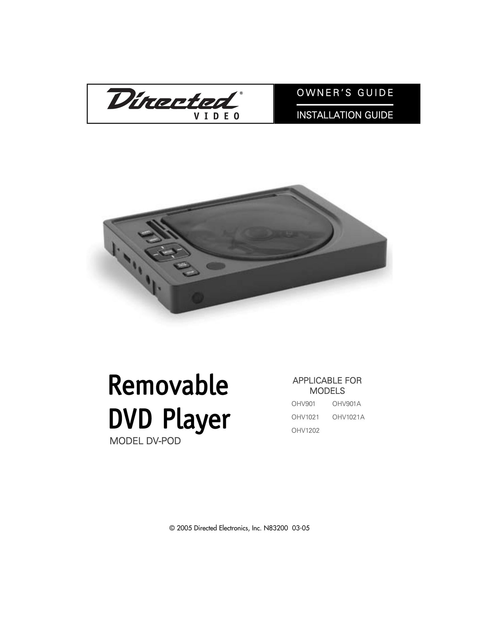 Directed Electronics DV-POD DVD Player User Manual